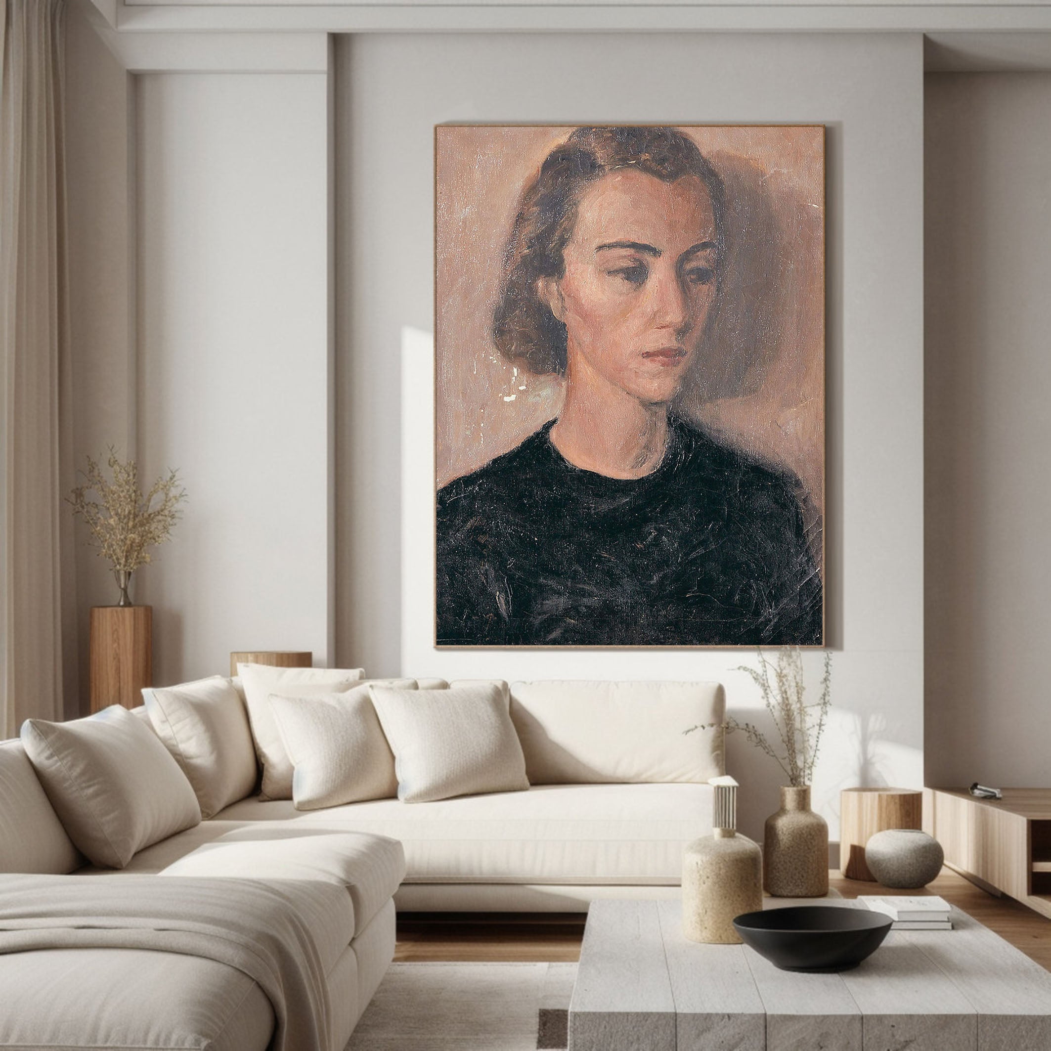 Hand Painted Portrait Art for Home Decor #TC 122