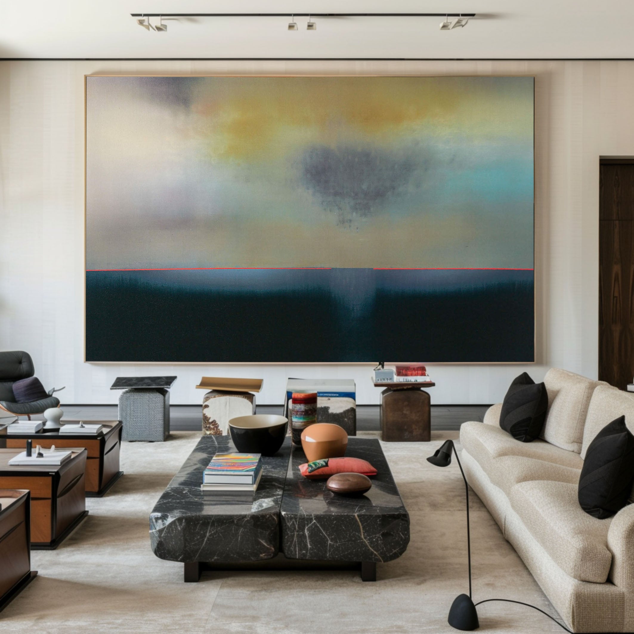 Colorful Modern Abstract Oil Painting - Handmade #TC 143