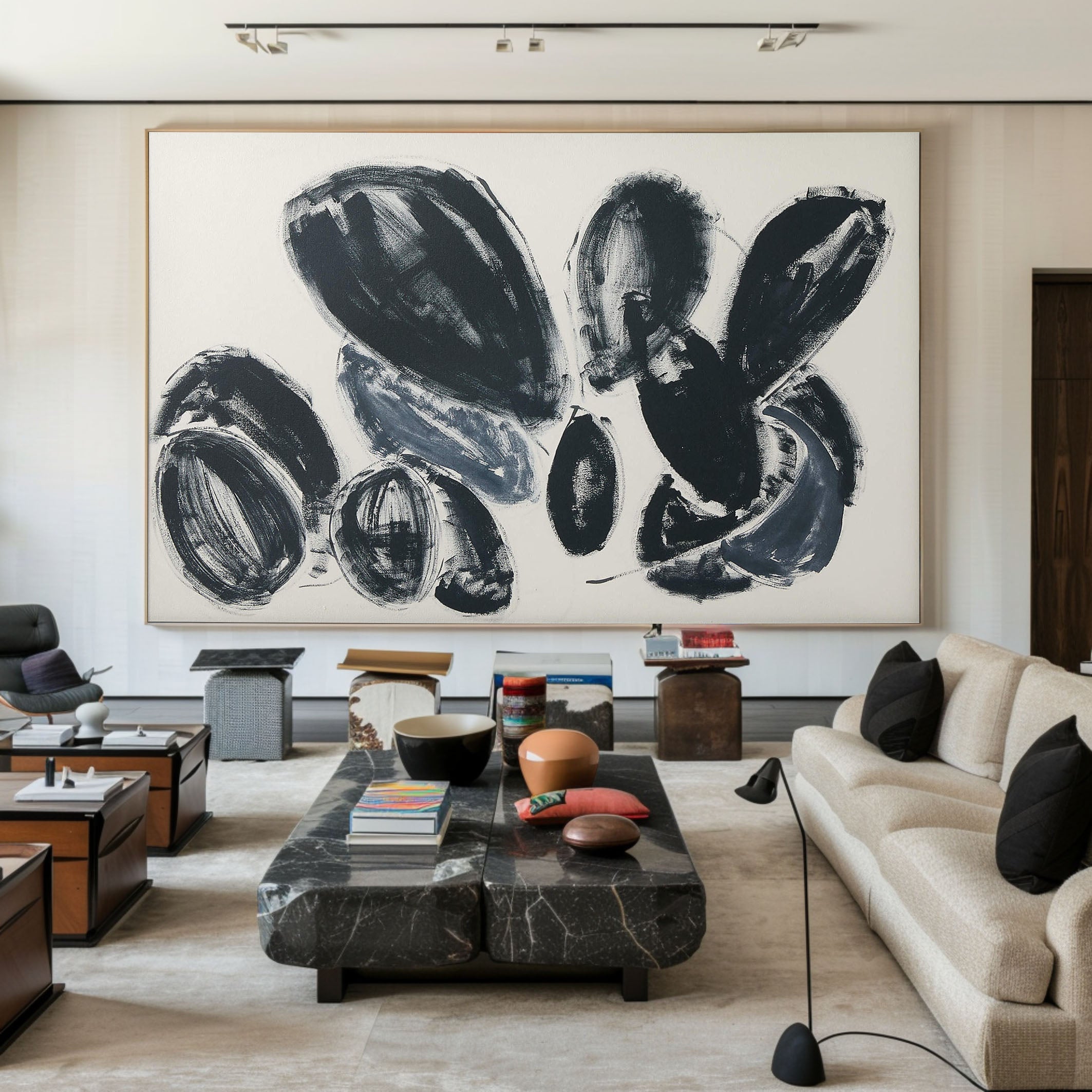 Original Organic Abstract Painting on Canvas #TC 131