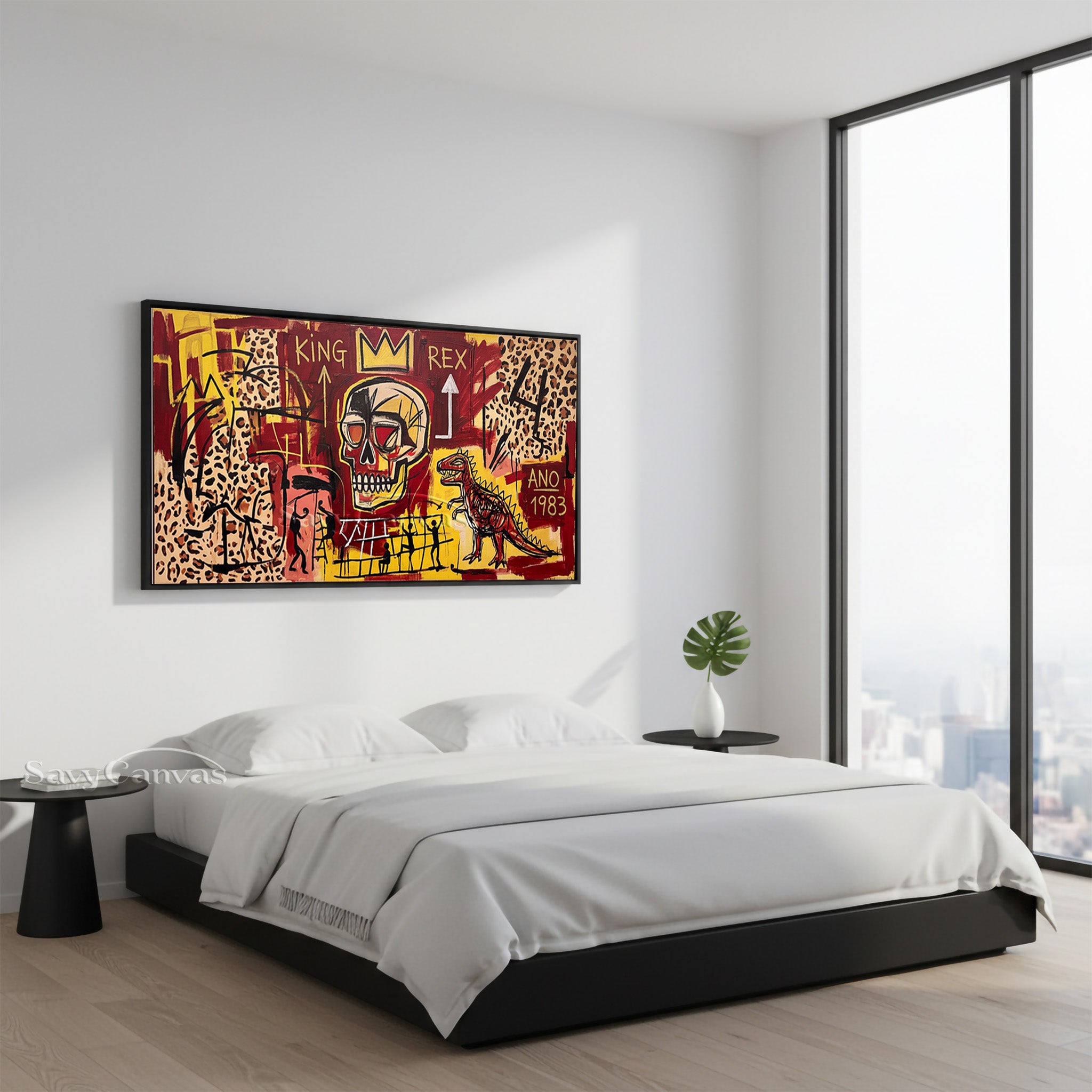 Modern Abstract Graffiti Skull Painting - Original Art Style #SS 043