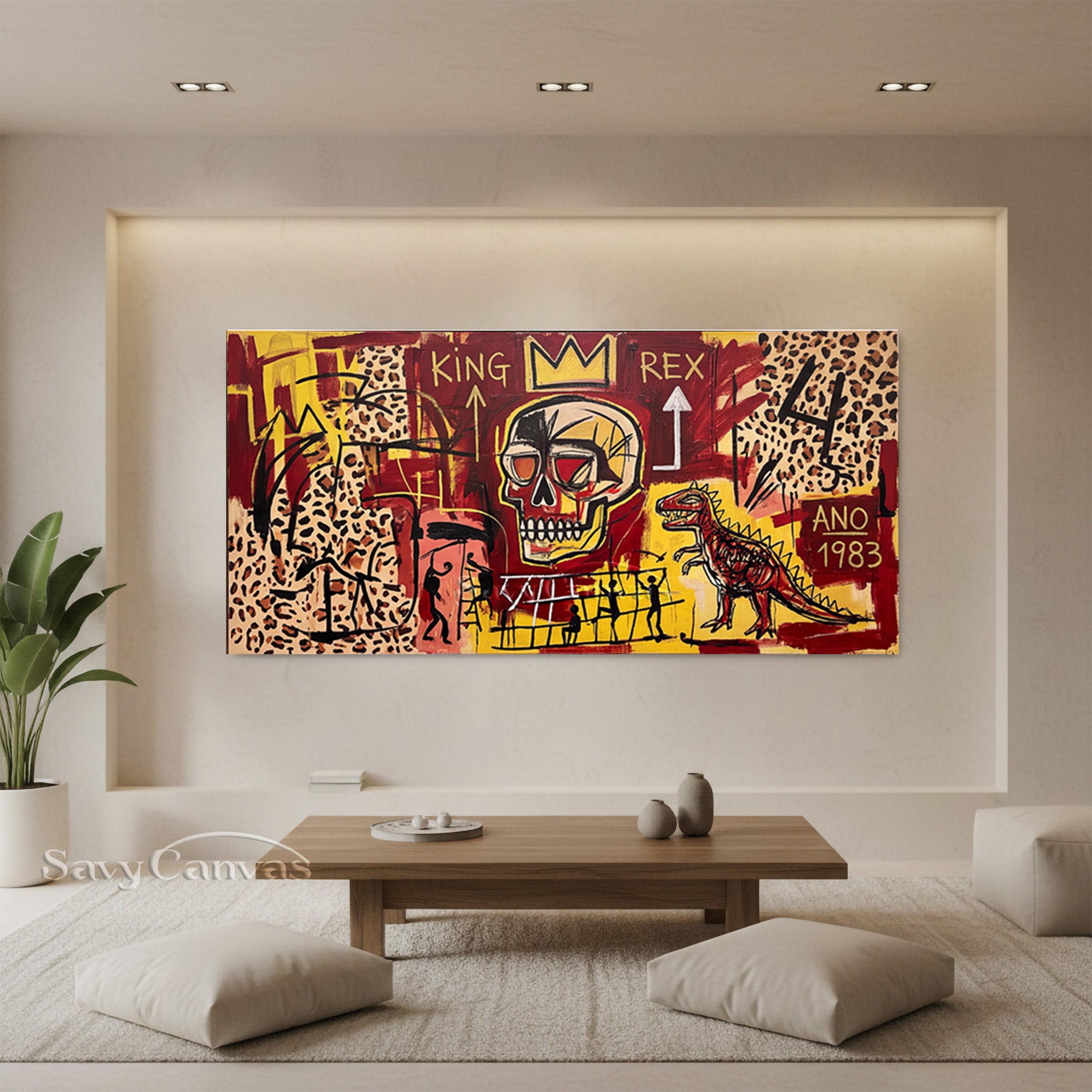 Modern Abstract Graffiti Skull Painting - Original Art Style #SS 043