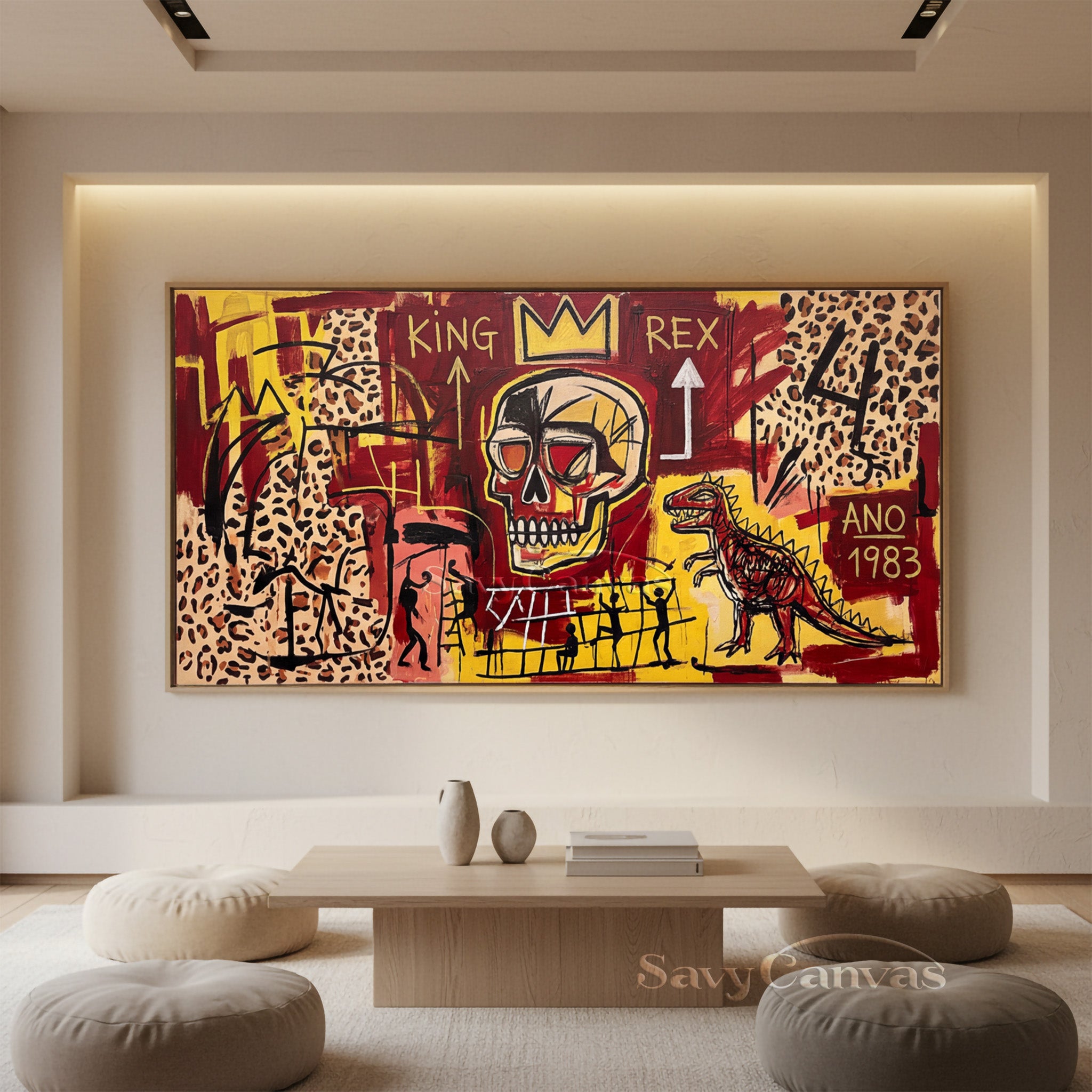 Modern Abstract Graffiti Skull Painting - Original Art Style #SS 043