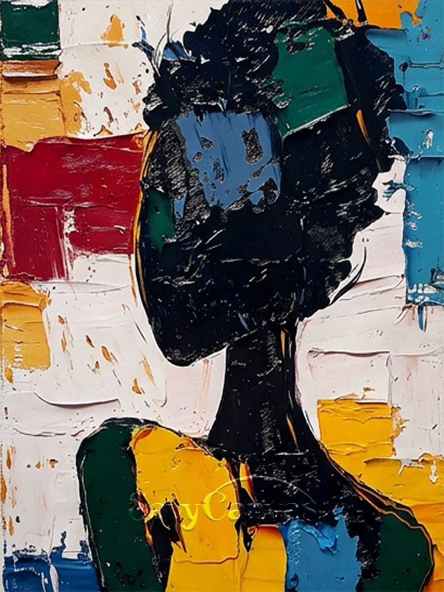 Vibrant Multi-Color Abstract Canvas | Modern Living Room Decor