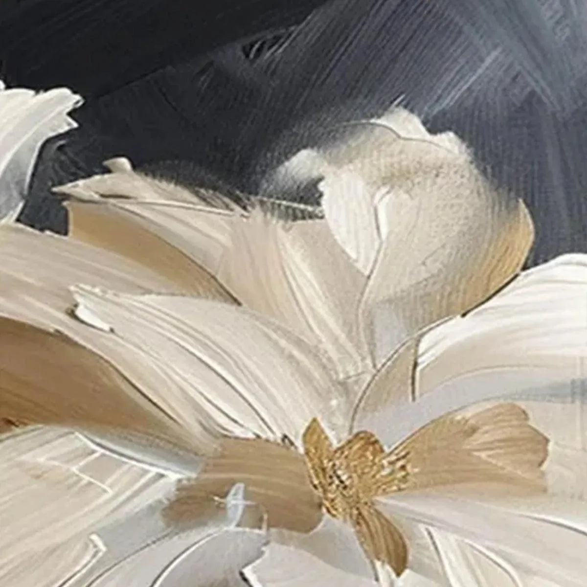 Textured Floral Painting Set | Palette Knife Impasto Art #AA 284