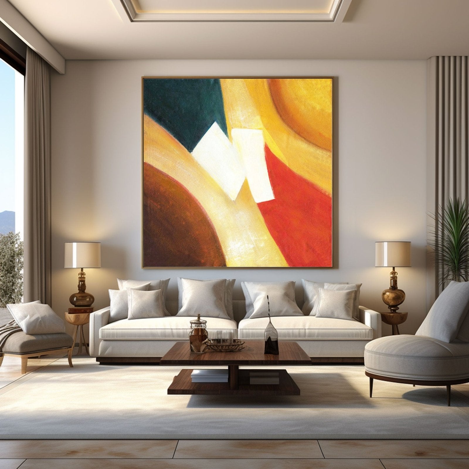 Colorful Geometric Abstract Painting for Sale #TC 199