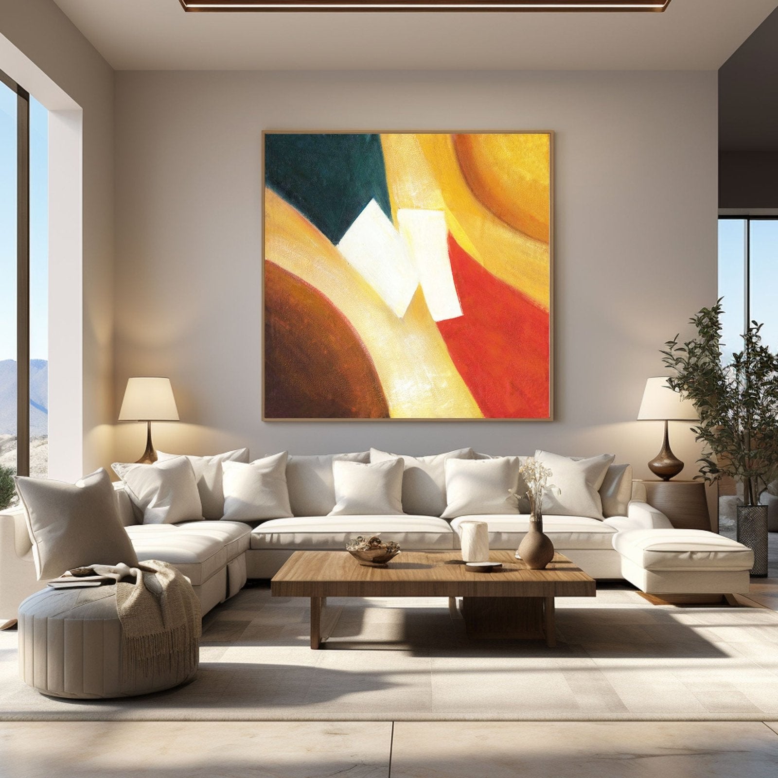 Colorful Geometric Abstract Painting for Sale #TC 199