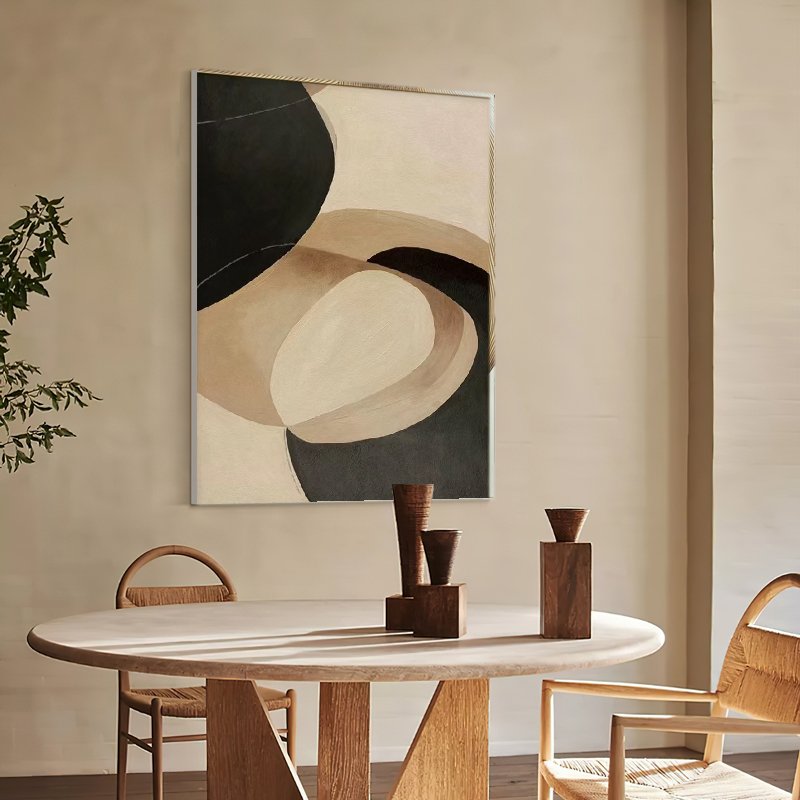 Abstract Neutral Painting - Modern Wall Art # TC 153