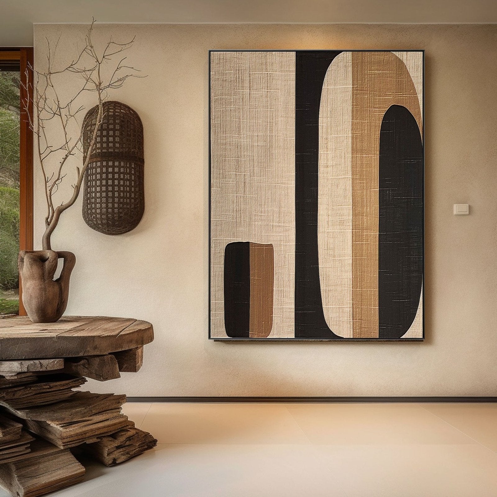 Contemporary Bold Abstract Oil Painting with Texture #TC 157