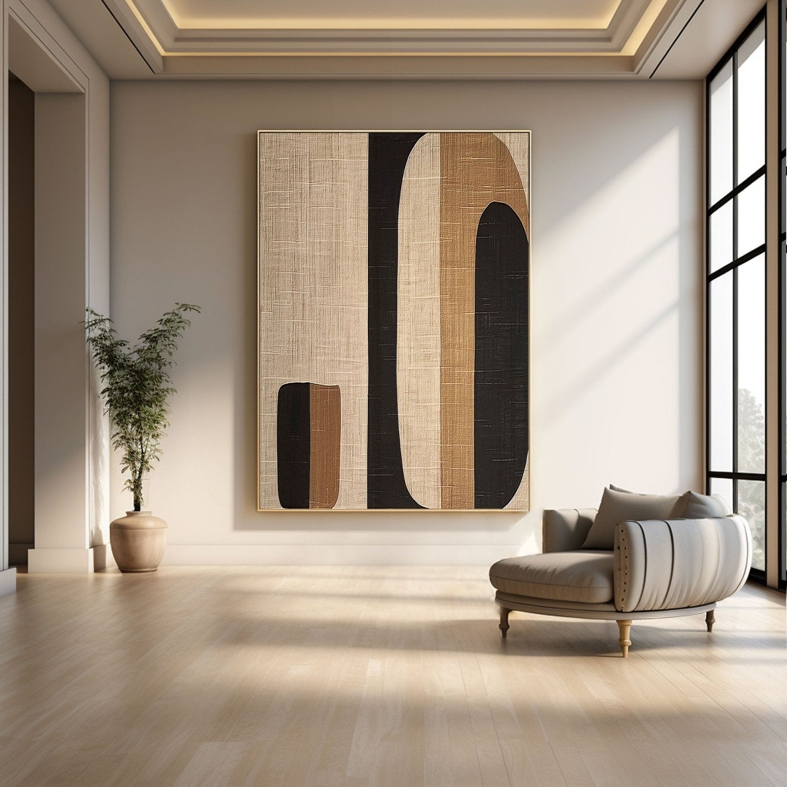 Contemporary Bold Abstract Oil Painting with Texture #TC 157