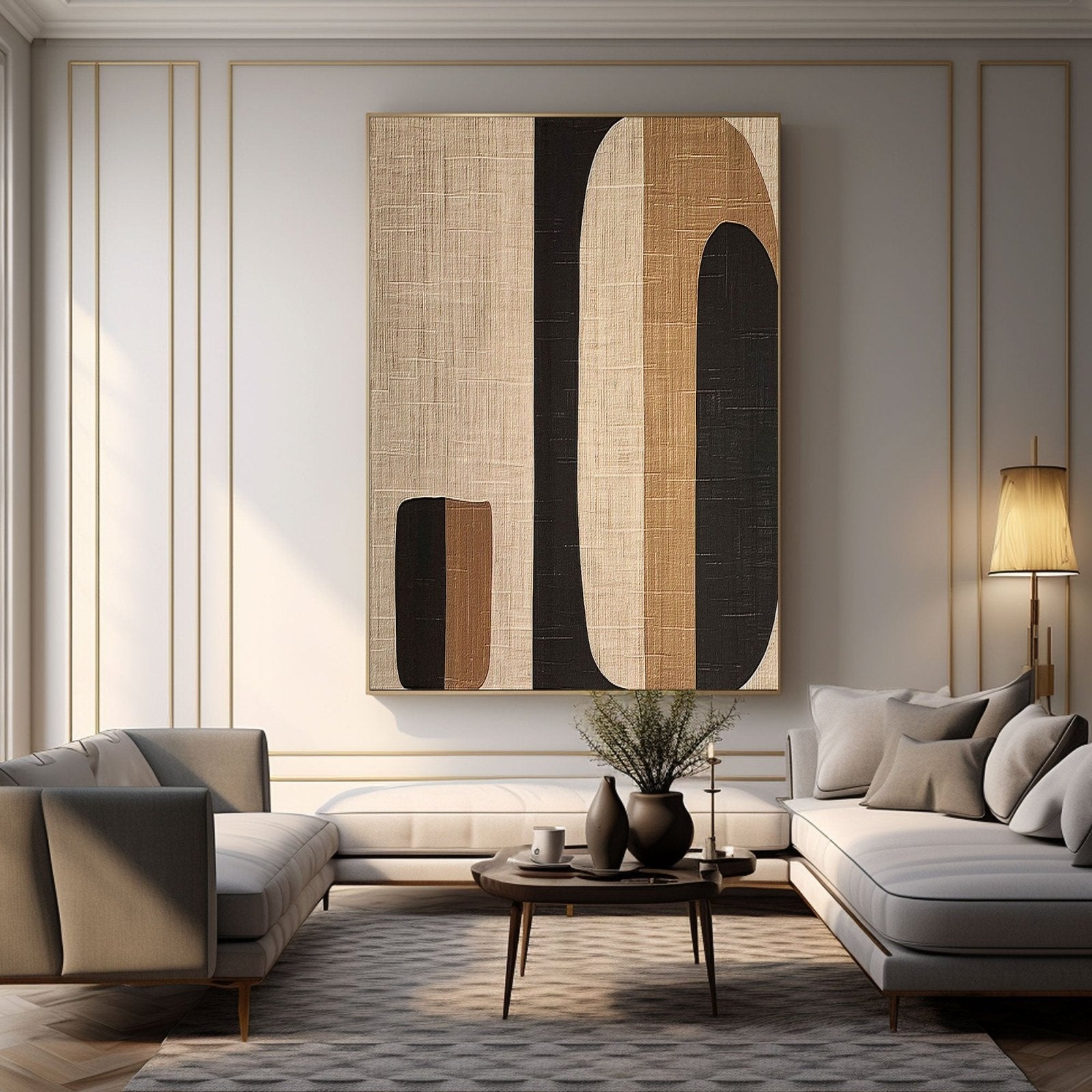 Contemporary Bold Abstract Oil Painting with Texture #TC 157