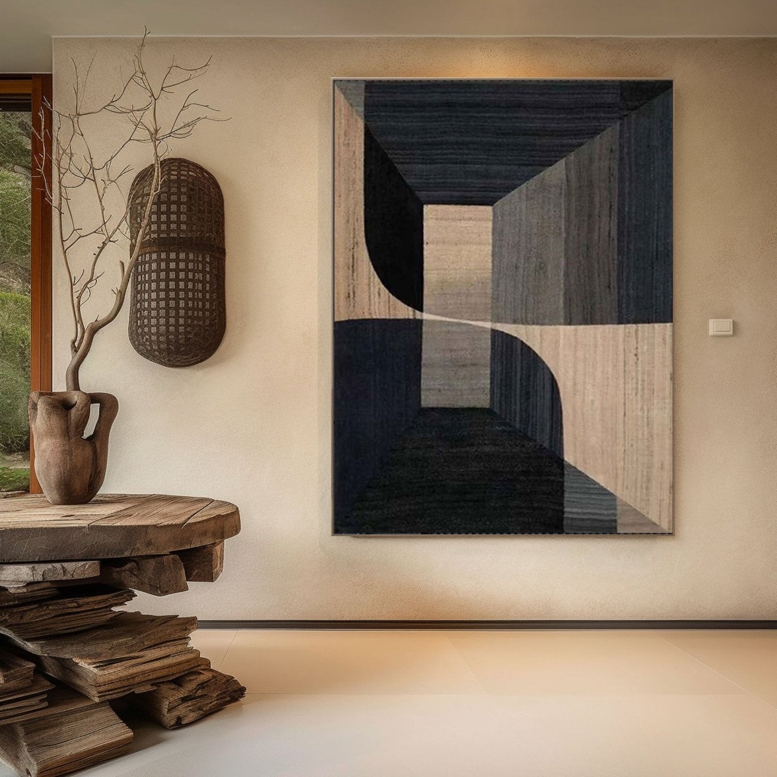 Geometric Abstract Art with Perspective # TC 160