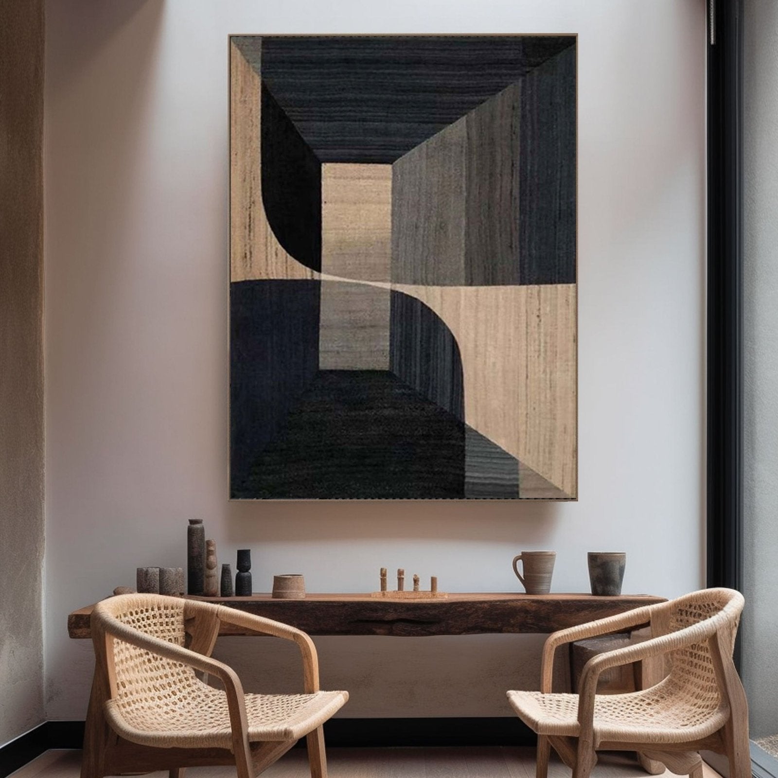 Geometric Abstract Art with Perspective # TC 160