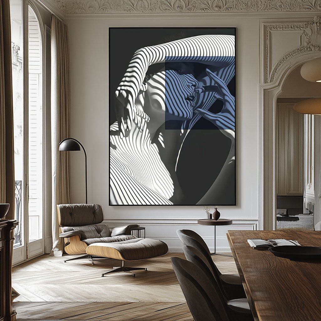 Moody & Mysterious Wall Decor | Black and White Female Art