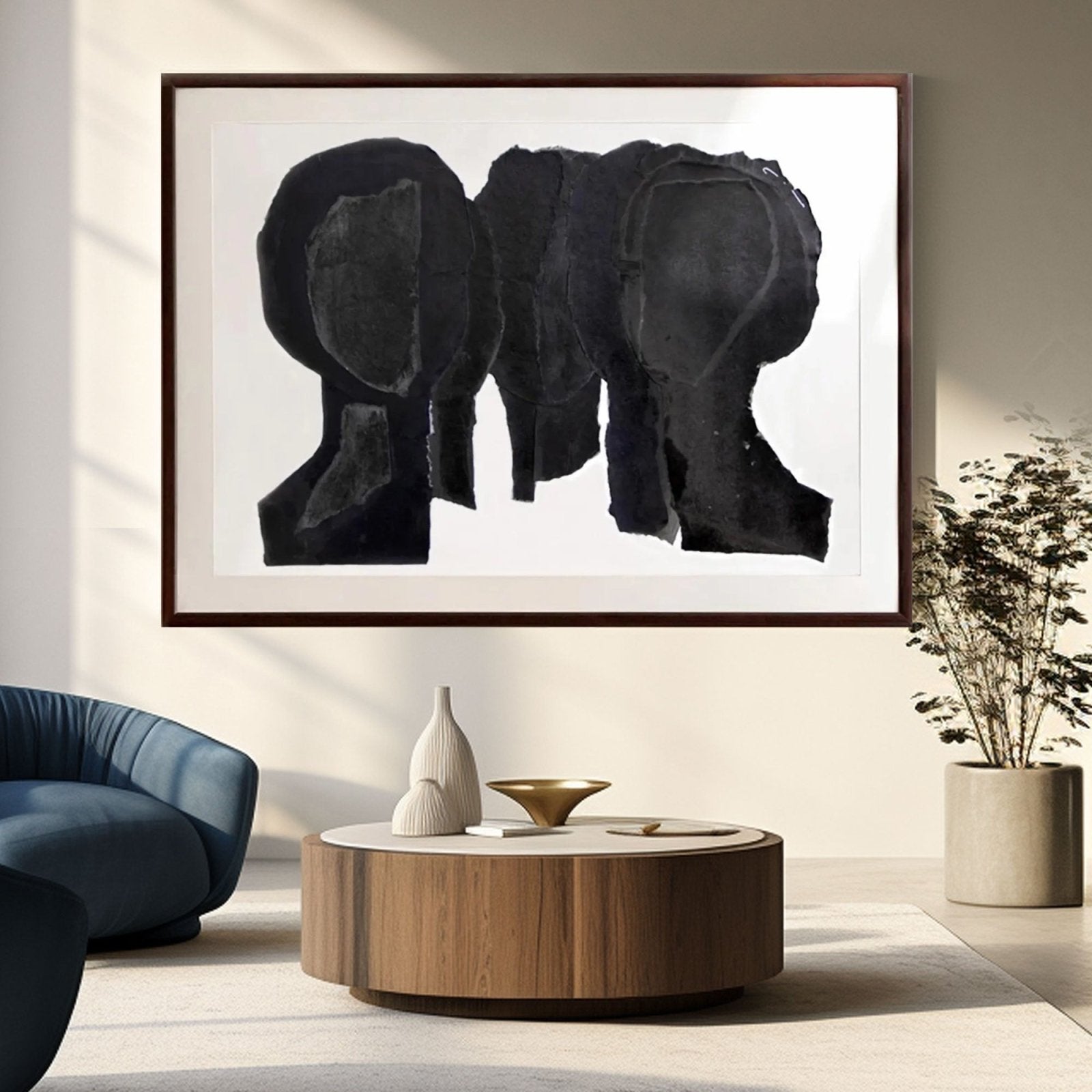 Modern Primitive Style Canvas | Contemporary Tribal Art Print