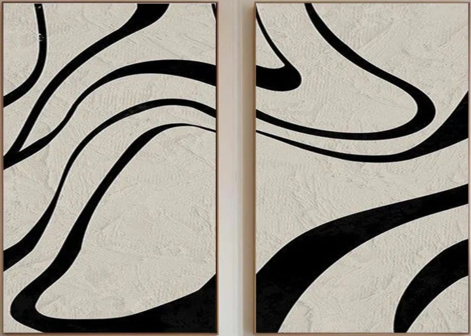 Minimalist Line Art Prints, Set of 2 for Living Room