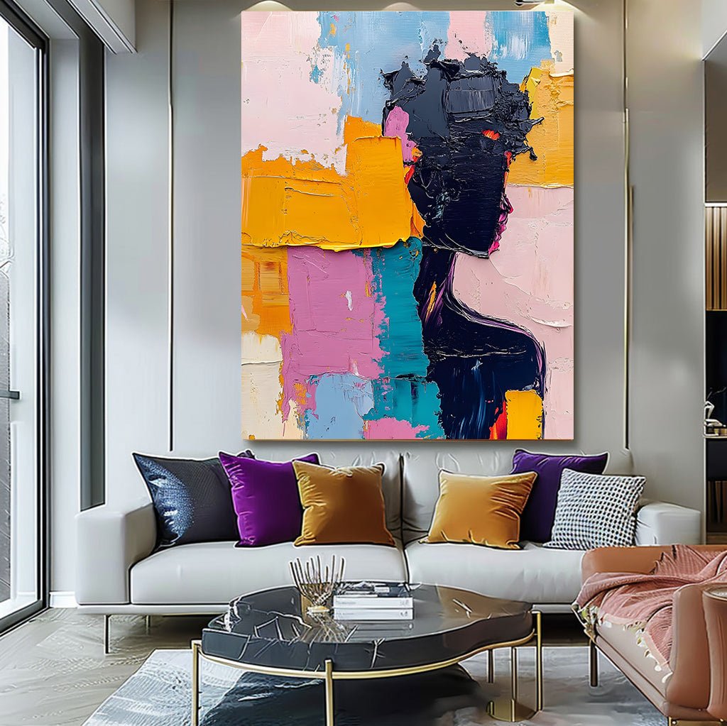 Heavy Impasto Oil Painting Style | Palette Knife Portrait