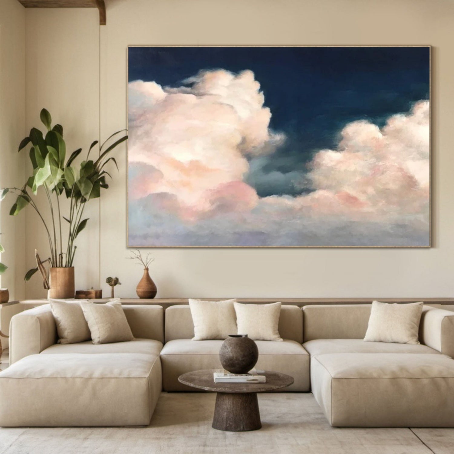 Cloudscape Oil Painting | Dramatic Sky Art #TB 114