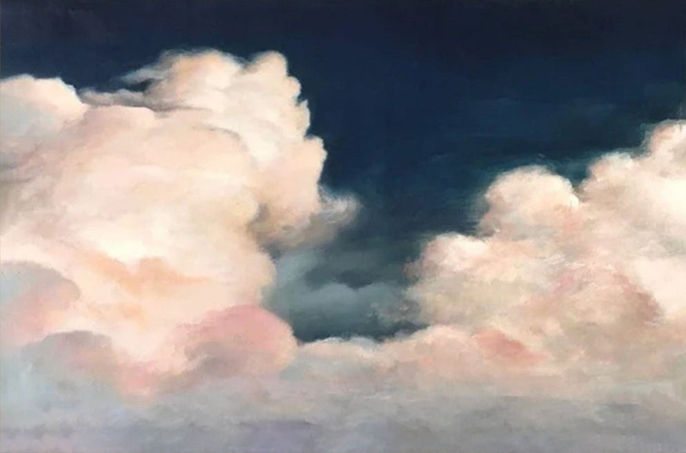 Textured Cloud Art | Large Sky Canvas Painting