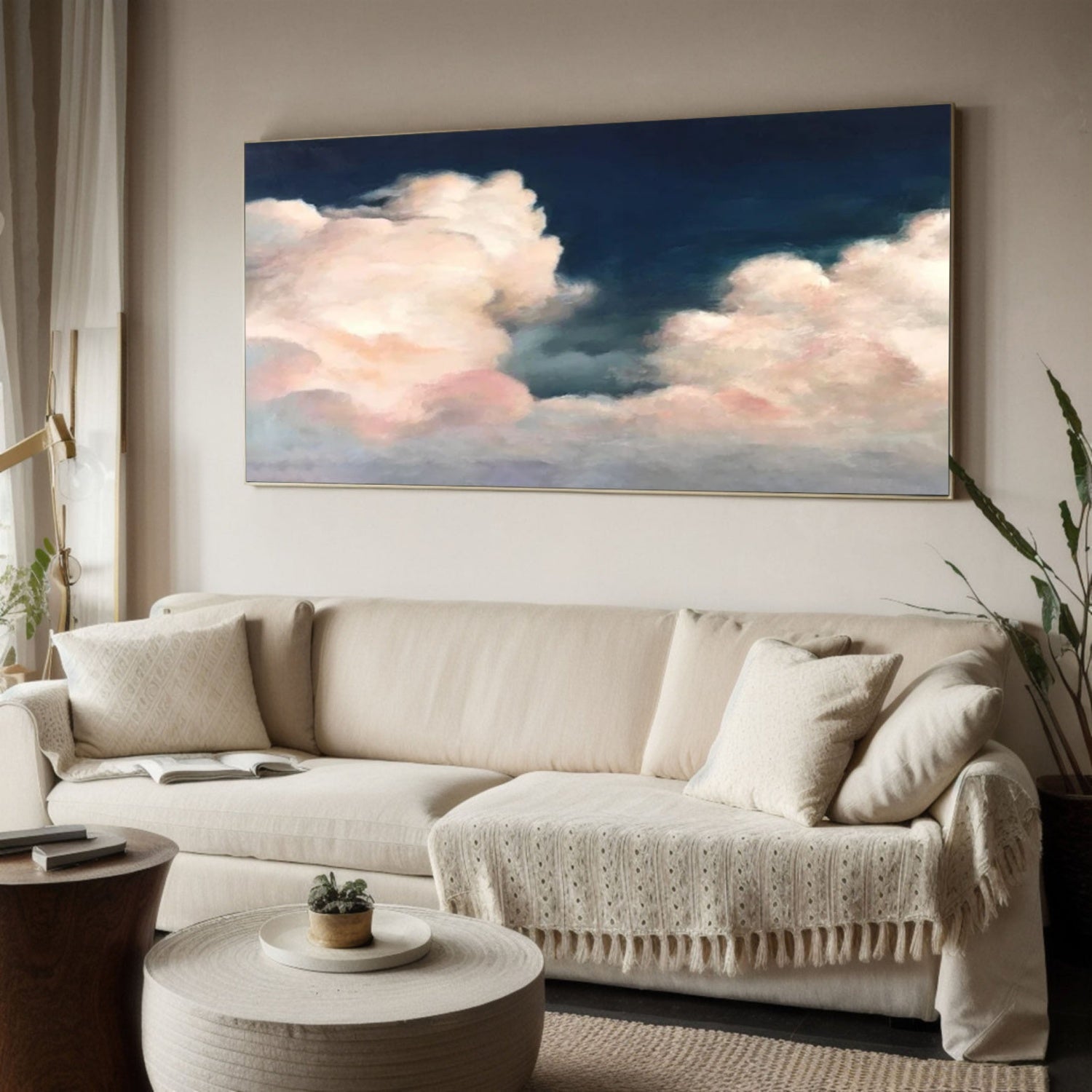 Cloudscape Oil Painting | Dramatic Sky Art #TB 114