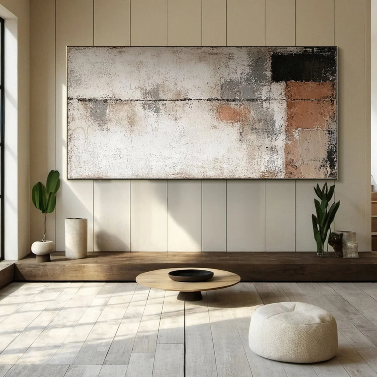 Hand-Painted Modern Geometric Abstract Art #TB 115