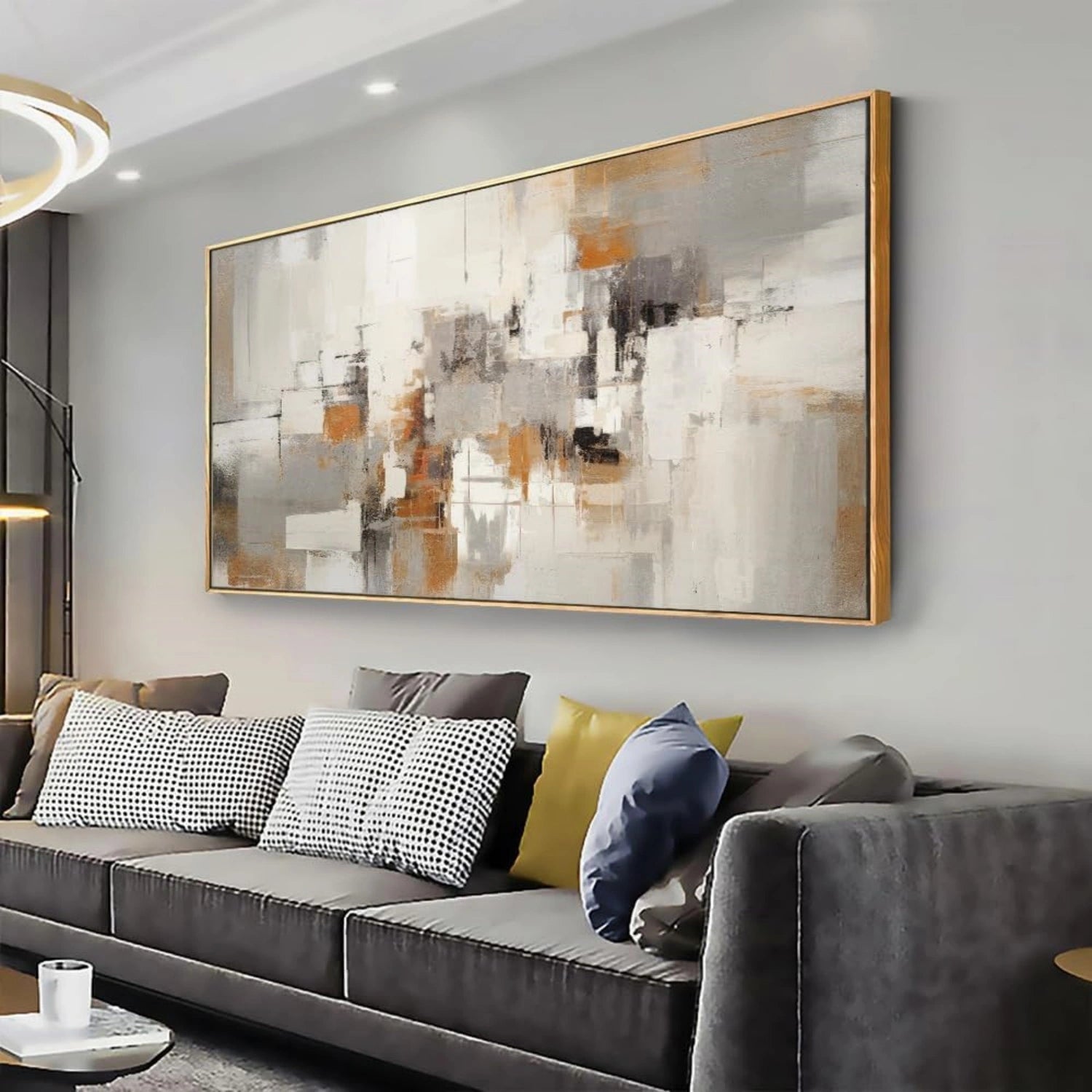 Original Abstract Painting | Earthy Tones & Grey #TB 116