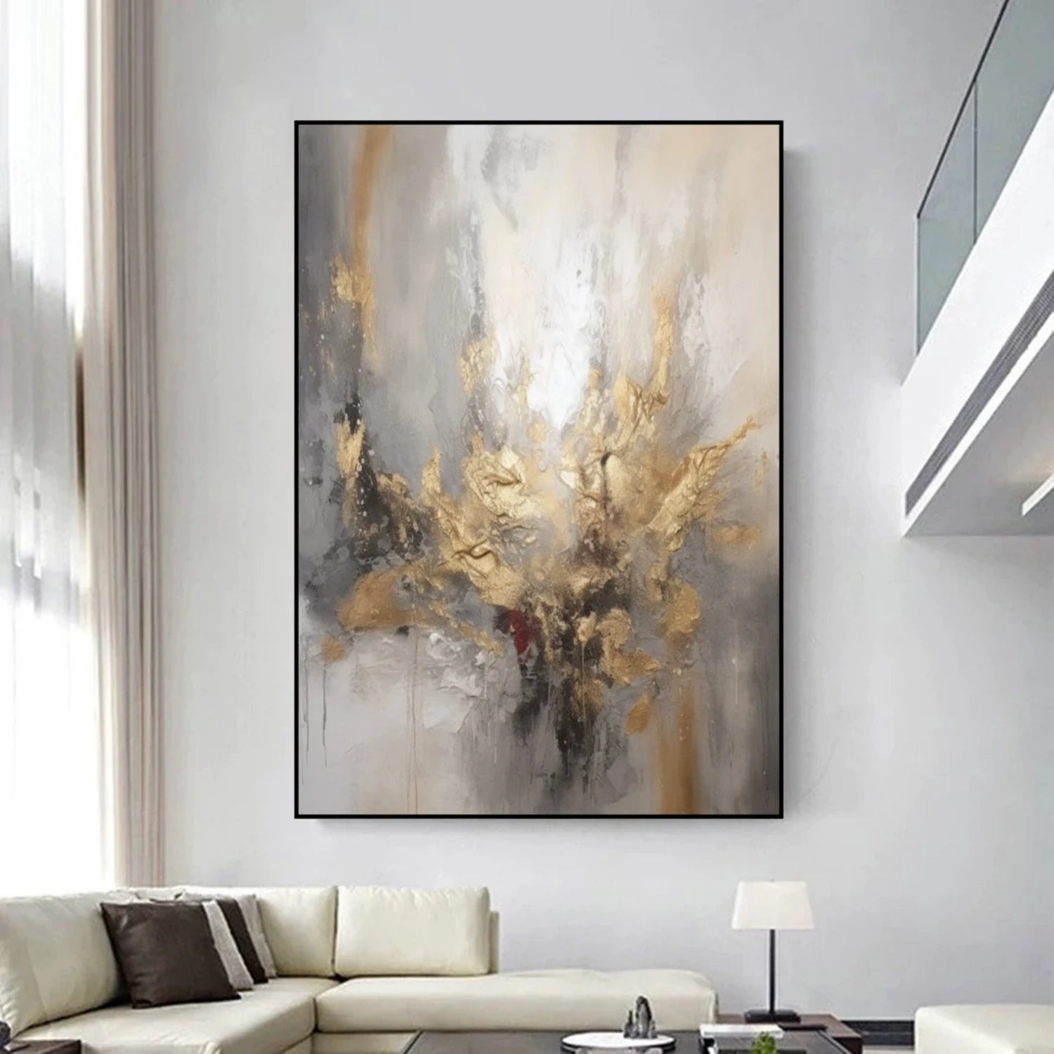 Abstract Gold Texture. Unique Home Decor Style.