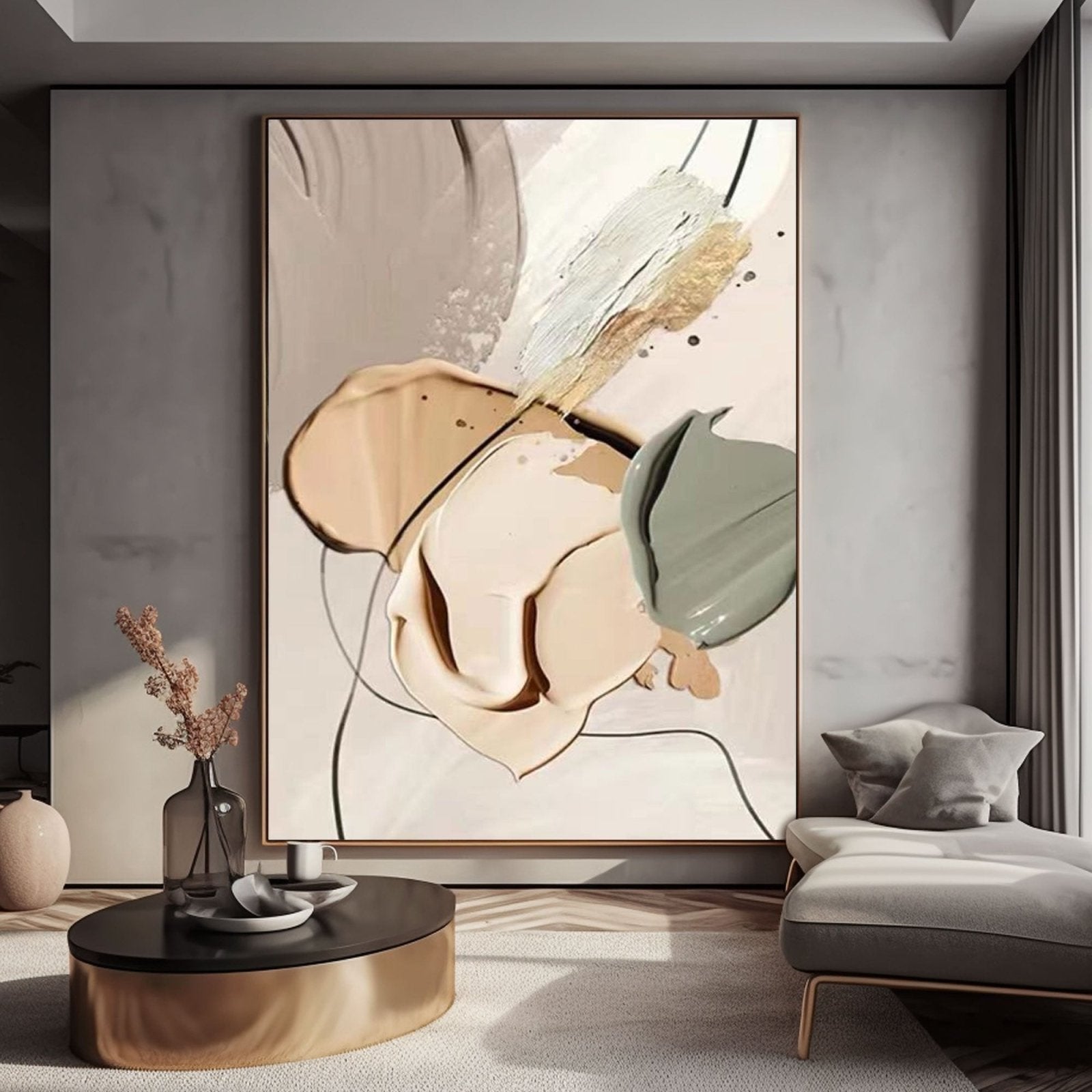 Large Oversized Abstract Wall Art for Living Room