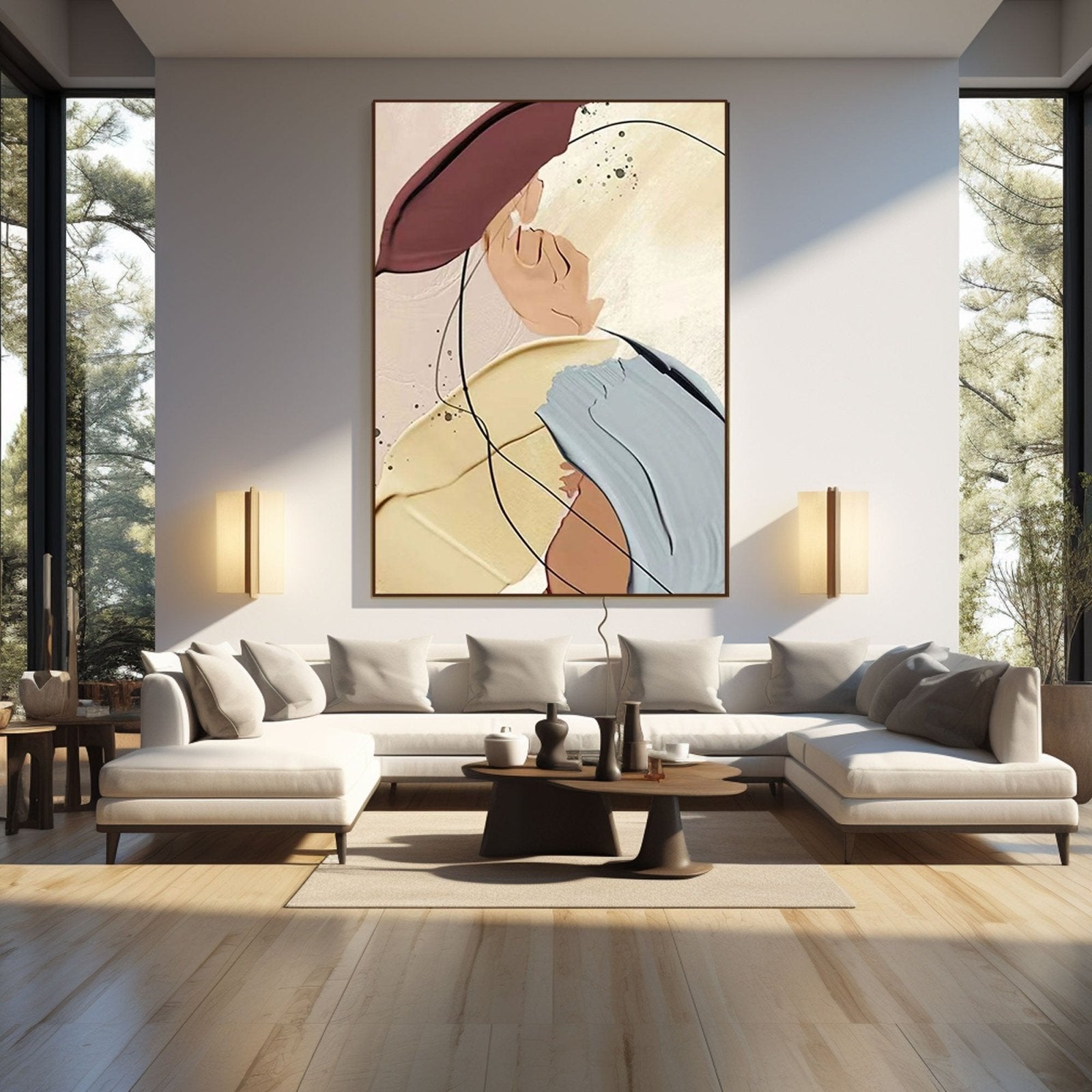 Chic Silhouette Wall Art | Modern Fashion-Inspired Painting #TC 209