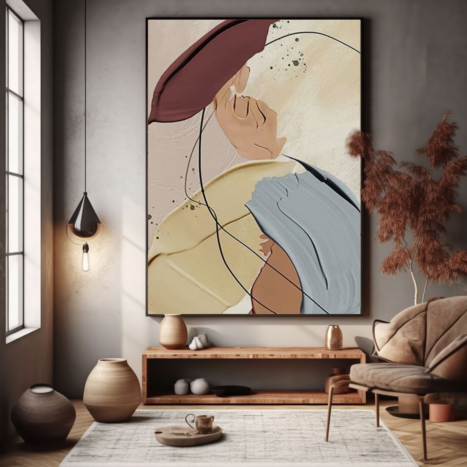 Chic Silhouette Wall Art | Modern Fashion-Inspired Painting #TC 209