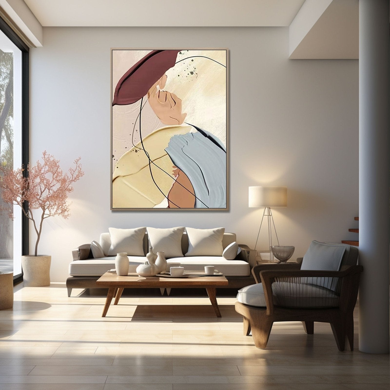 Chic Silhouette Wall Art | Modern Fashion-Inspired Painting #TC 209