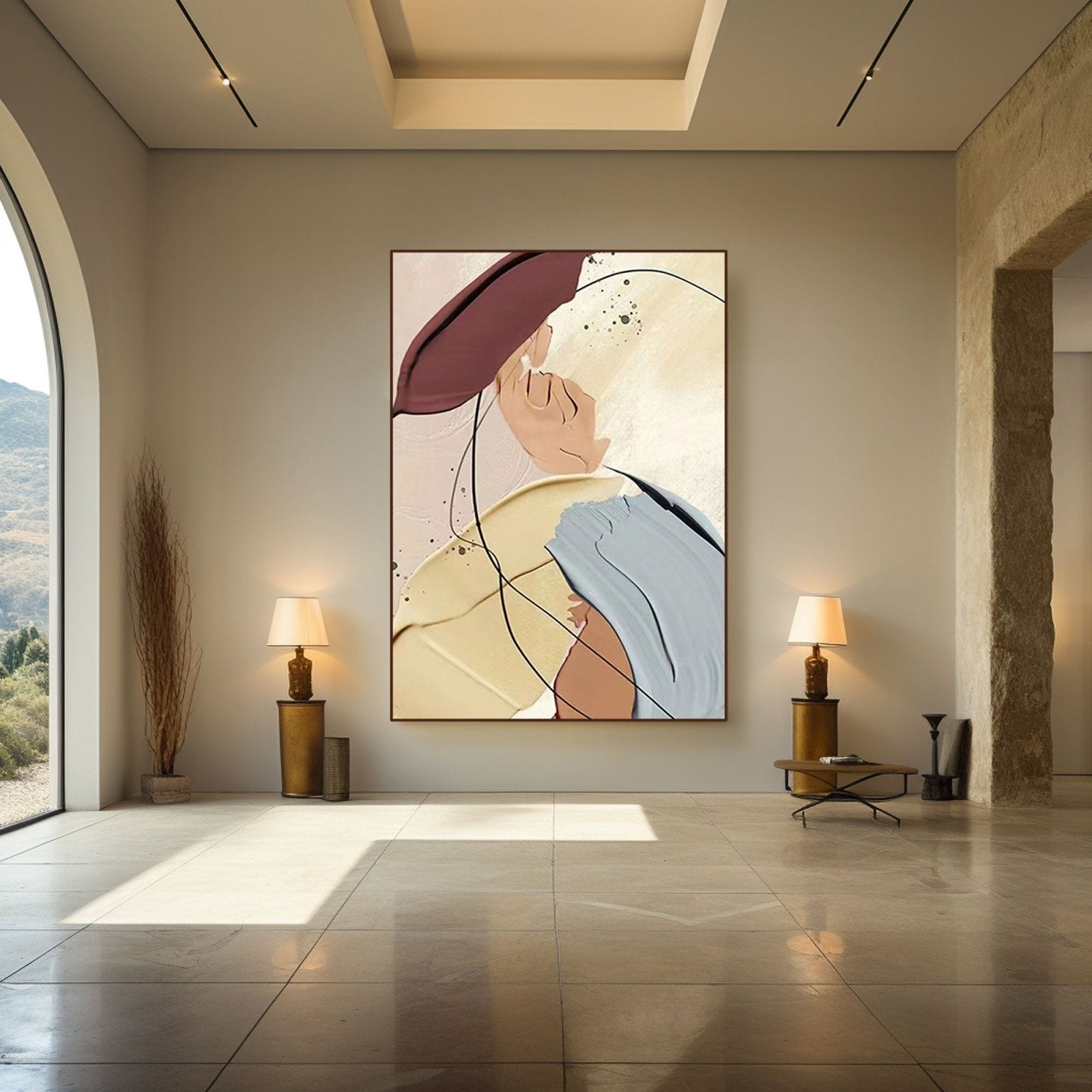 Chic Silhouette Wall Art | Modern Fashion-Inspired Painting #TC 209