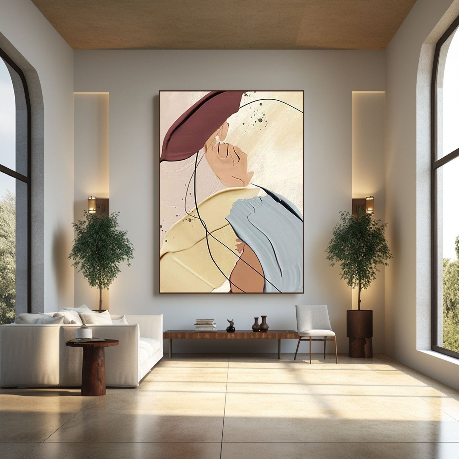 Abstract Portrait Painting | Modern Figurative Wall Art