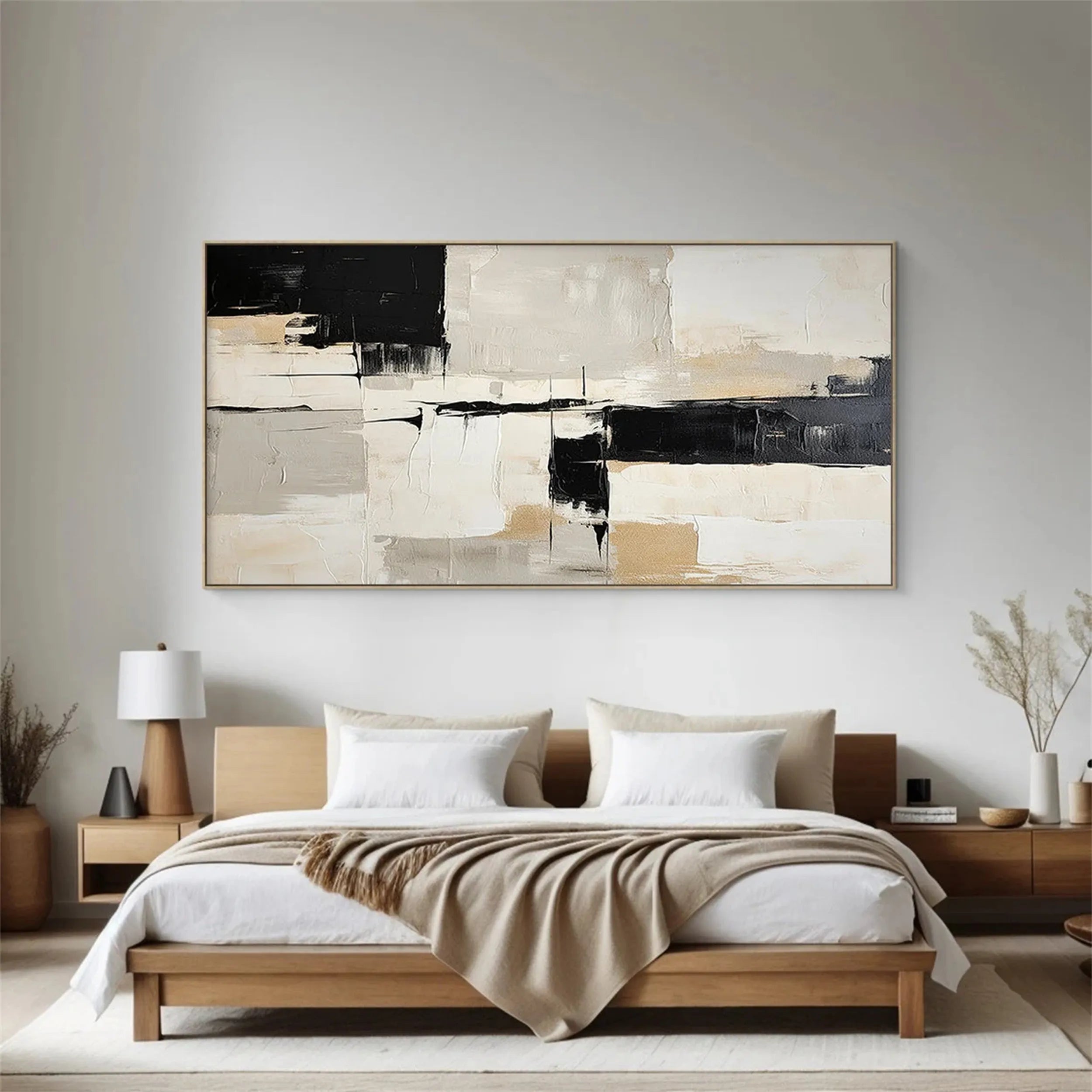 Artwork for Living Room | Large Neutral Abstract Painting #ZZ 112