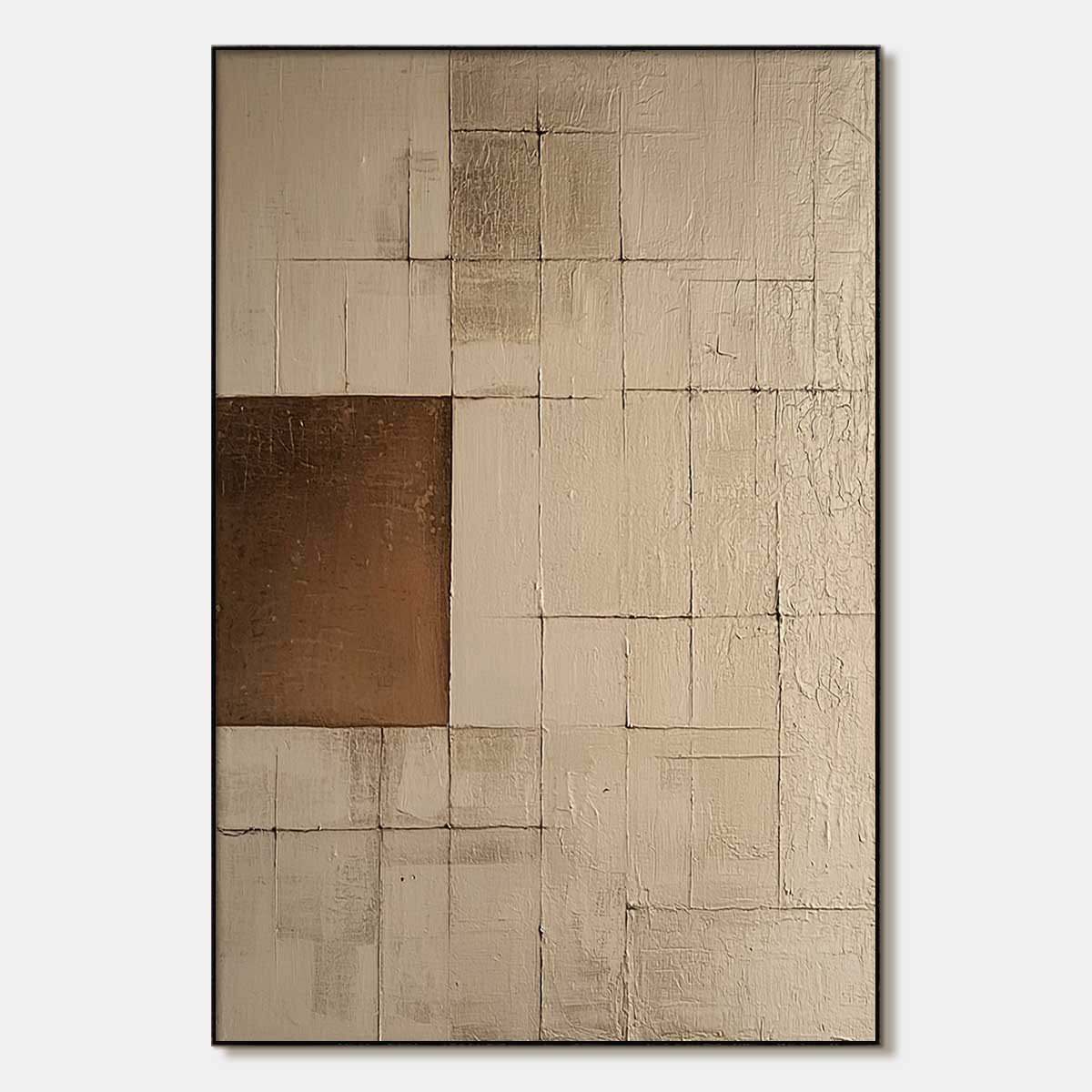 Wabi-Sabi Textured Painting | Japandi Style Abstract Art #AA 295