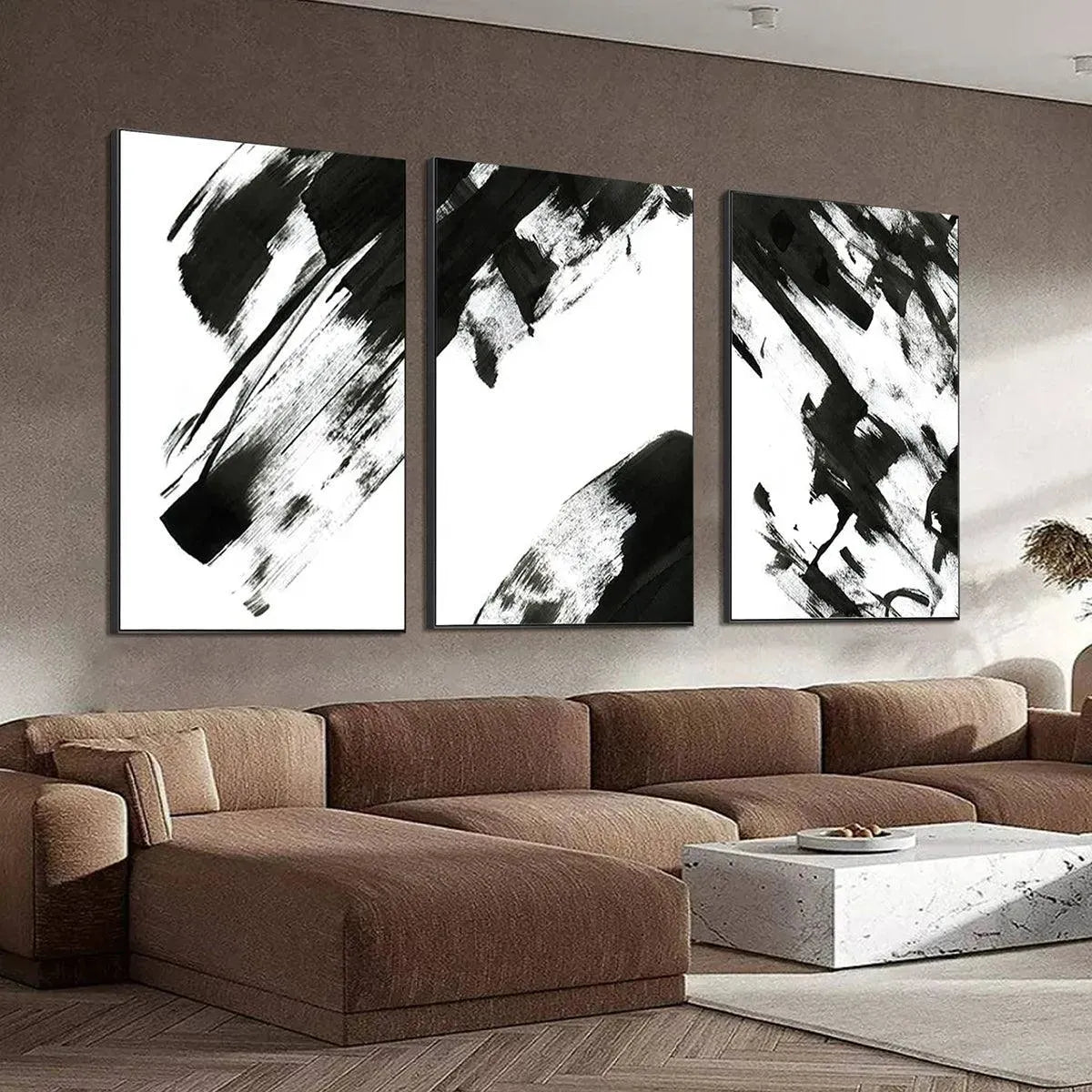 Modern Calligraphy Abstract Art | Set of 3 Paintings #AA 190