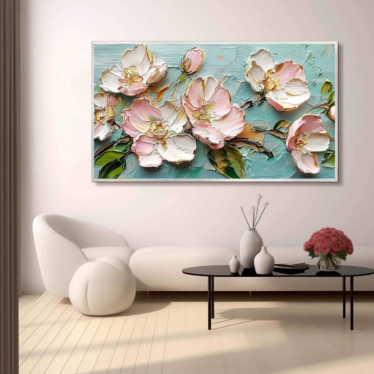 Modern Impressionist Blossom Art | Textured Floral Painting #AA 199