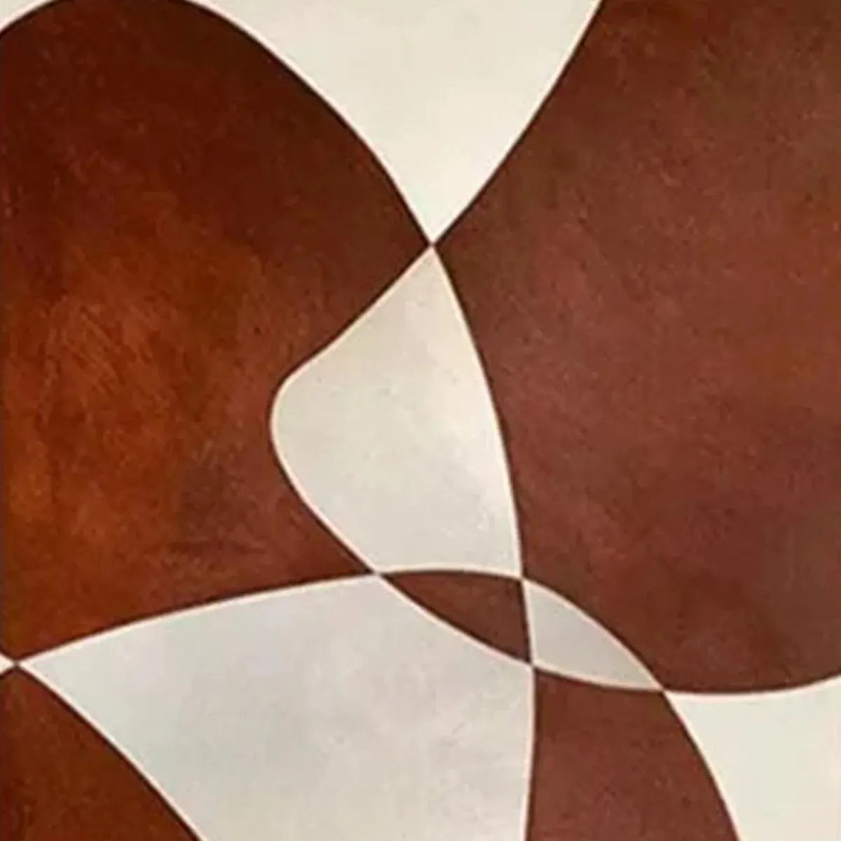 Modern Abstract Organic Shapes Art | Brown & White Diptych #AA 203