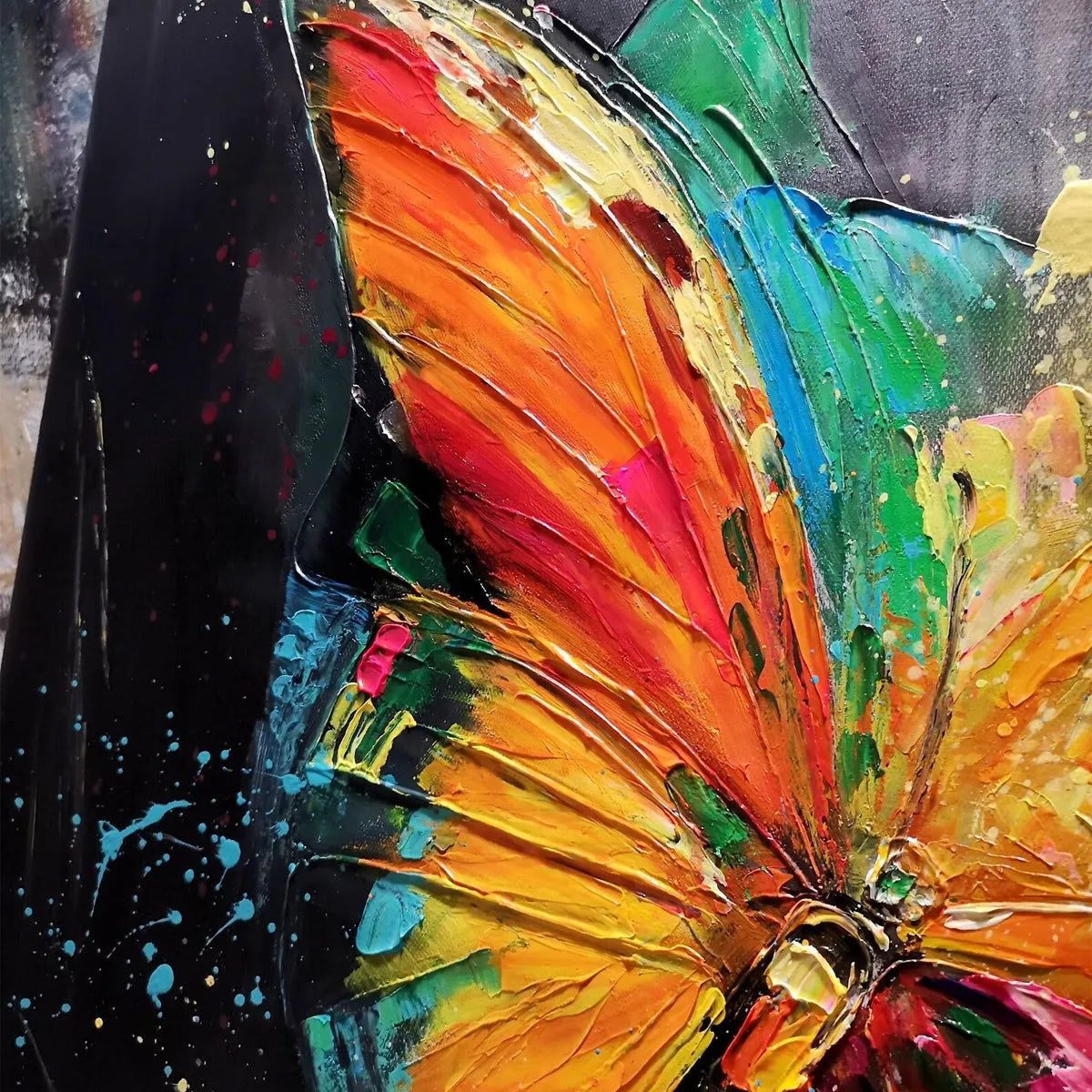 Bold Butterfly Wall Art | Vibrant Abstract Original Painting #ZZ 259
