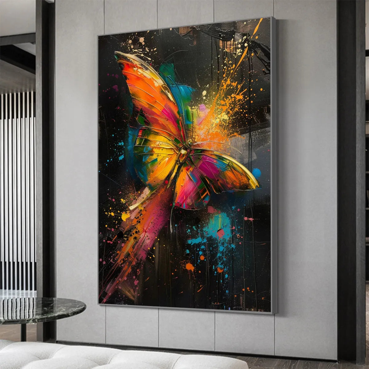 Bold Butterfly Wall Art | Vibrant Abstract Original Painting #ZZ 259