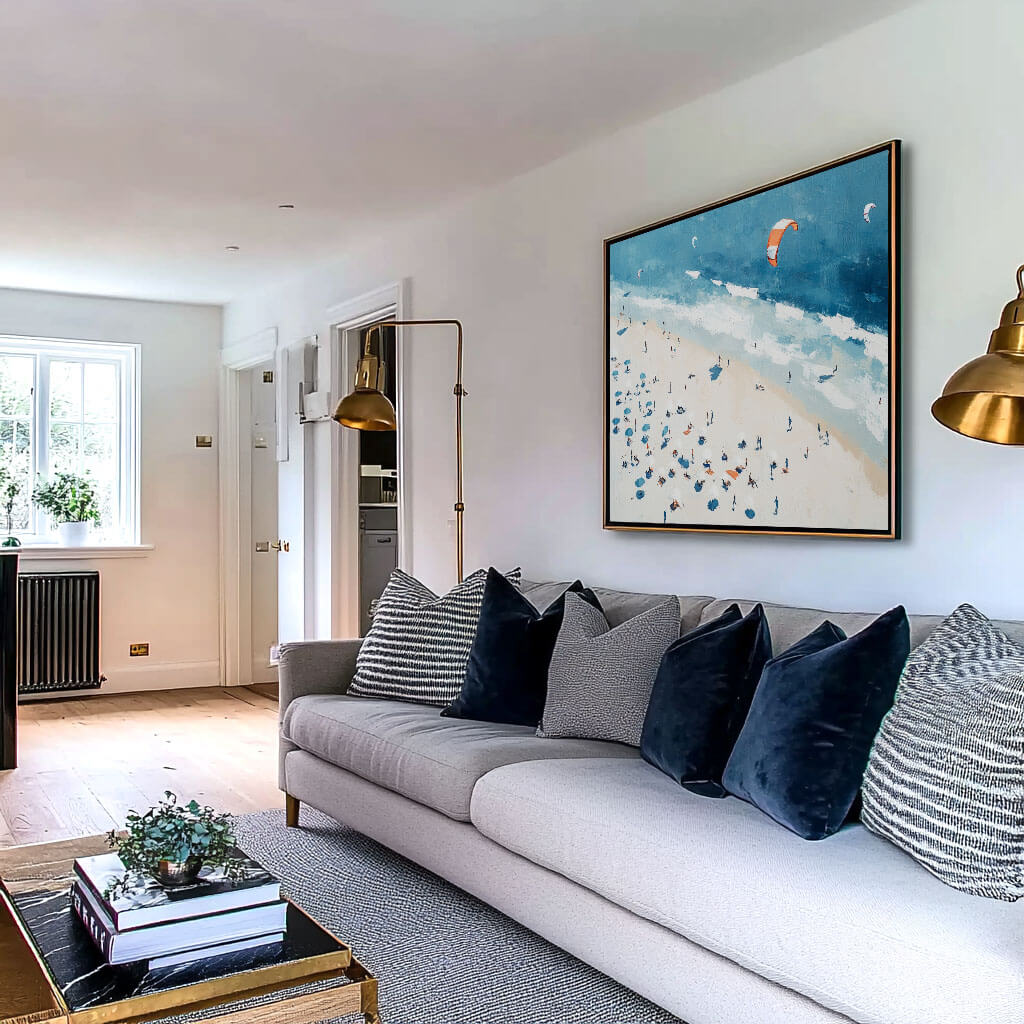 Vibrant Summer Beach Scene | Coastal Escape Wall Art #AA 263