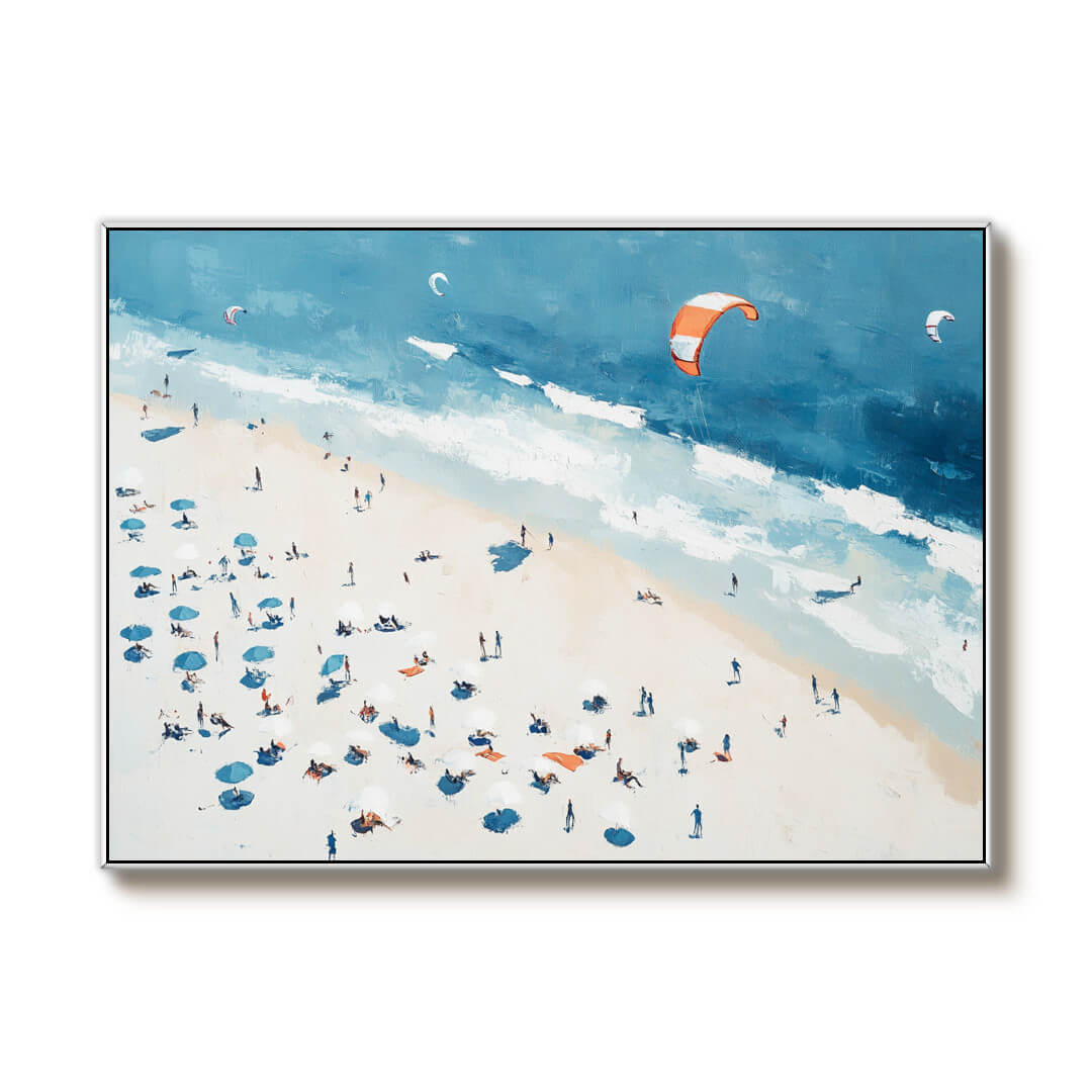 Vibrant Summer Beach Scene | Coastal Escape Wall Art #AA 263