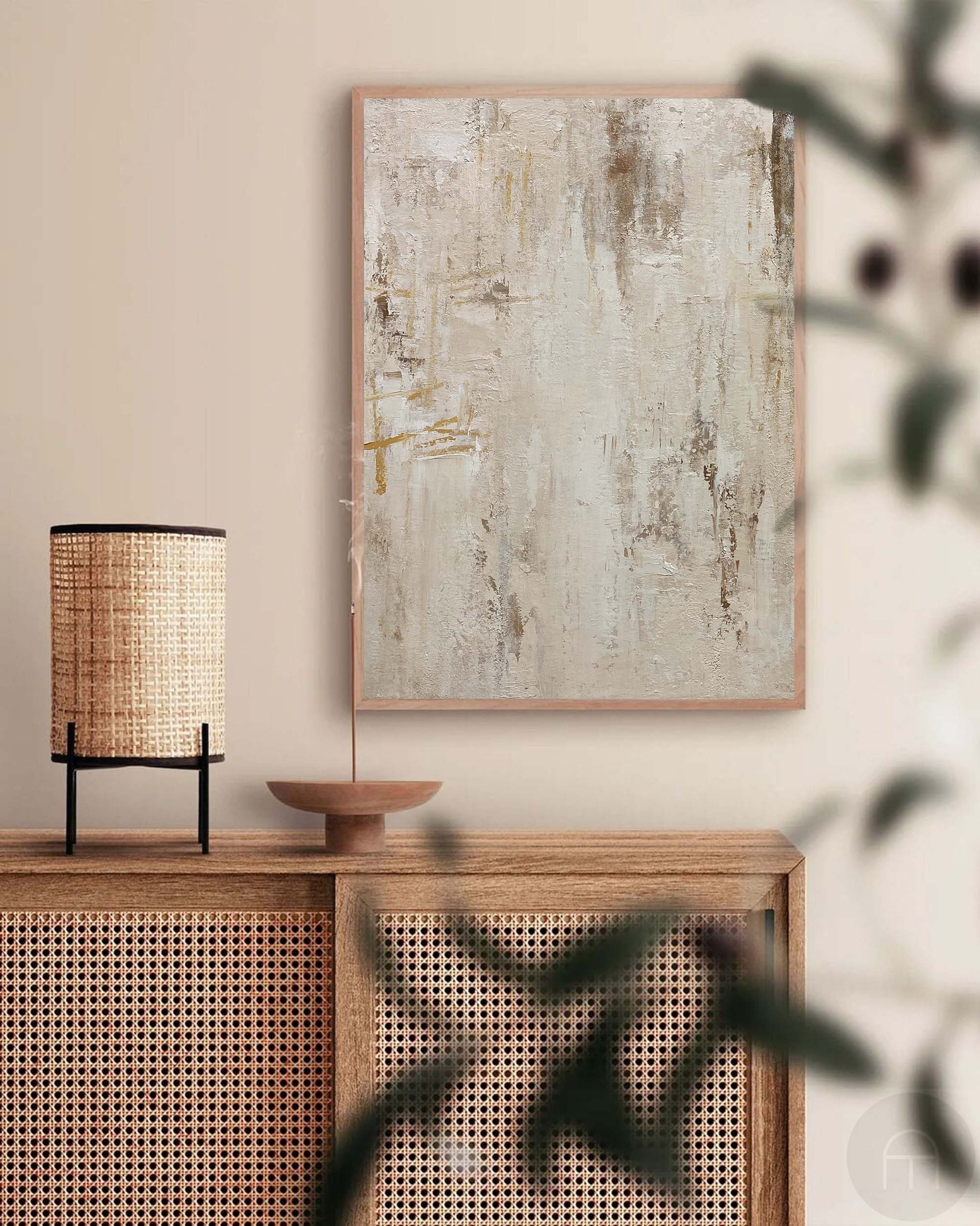 Wabi-Sabi Textured Art | Japandi Style Wall Decor #AA 288