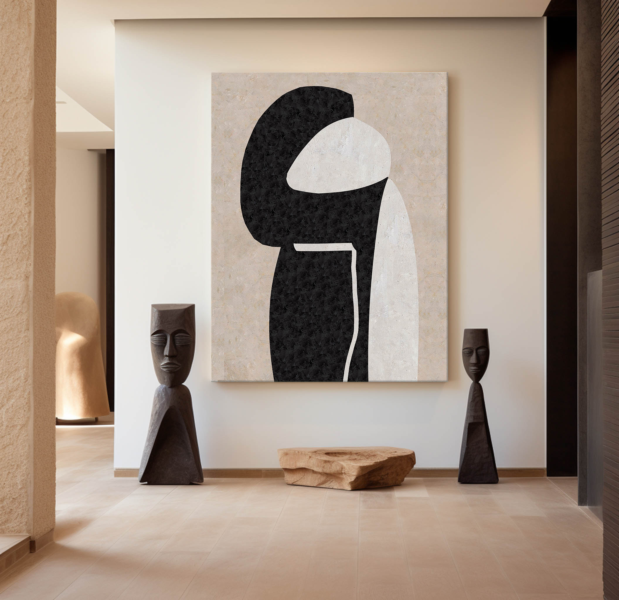 Minimalist Geometric Abstract Art | Contemporary Oil Painting