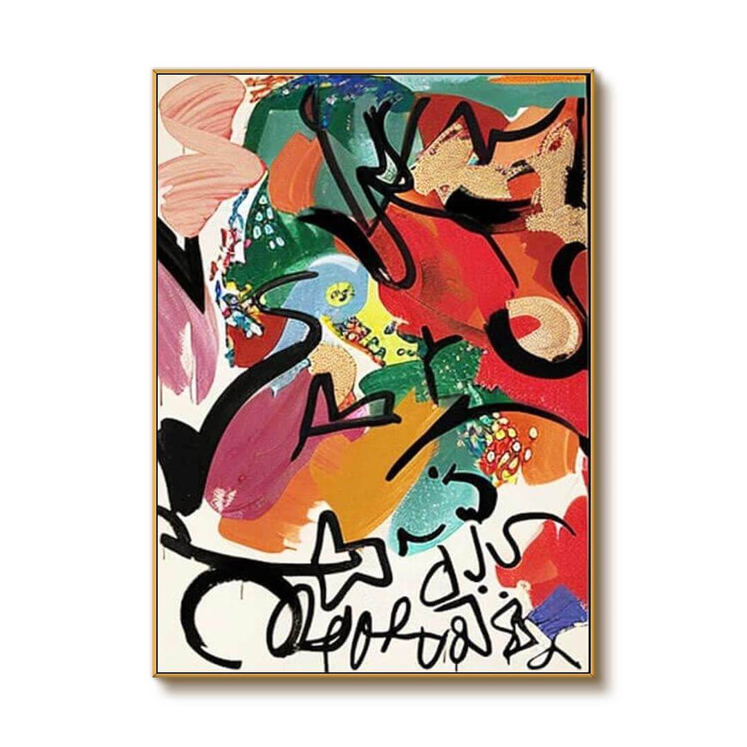 Graffiti Style Abstract Art | Neo-Expressionist Painting #AA 273