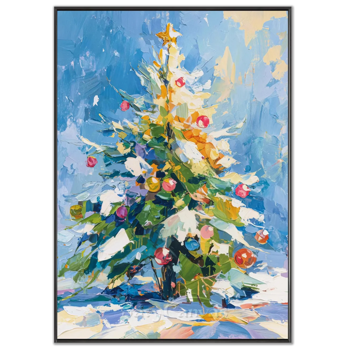 Bright-Christmas-Tree-Oil-Painting-black-frame-02.webp