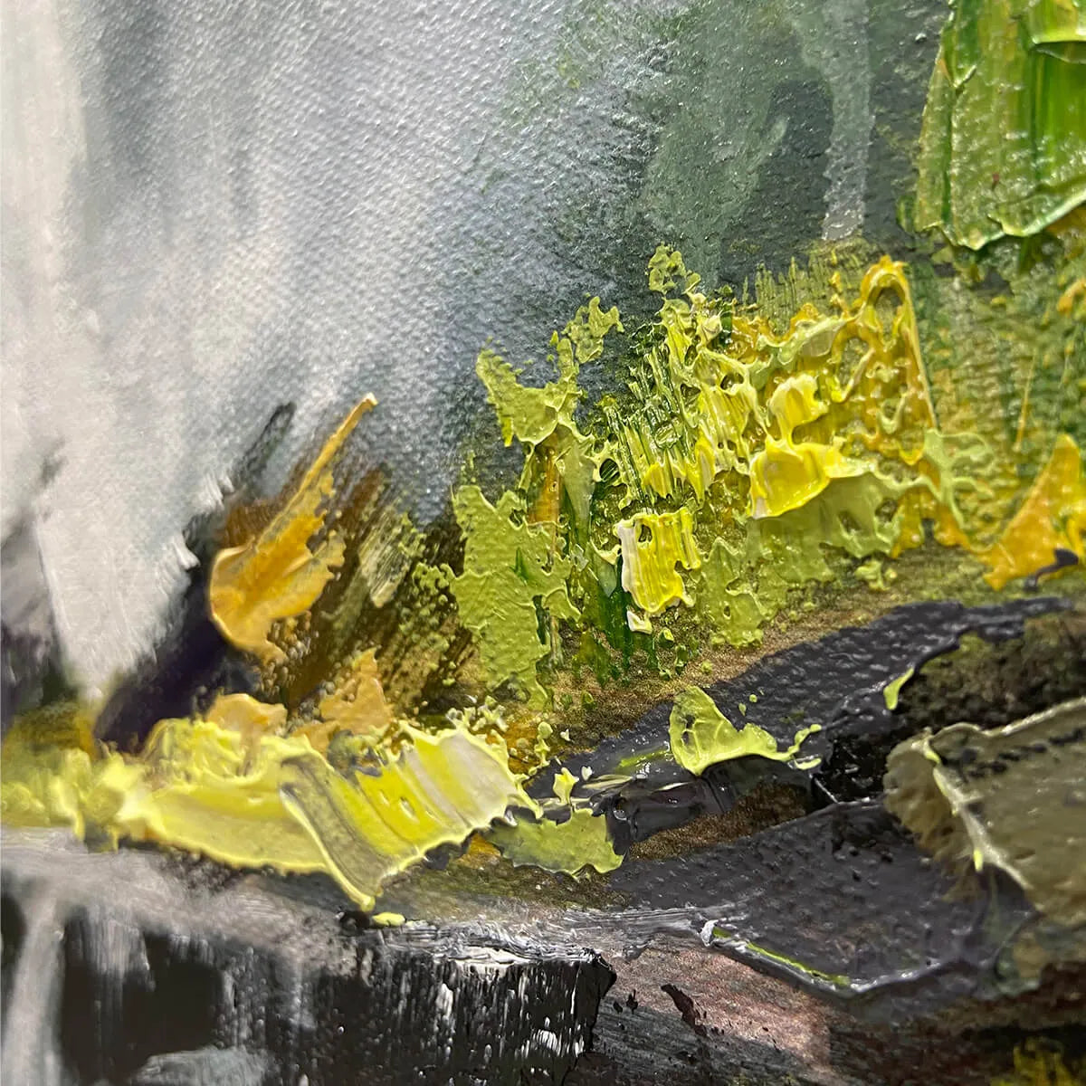 Handmade Waterfall Oil Painting on Canvas #TC 251