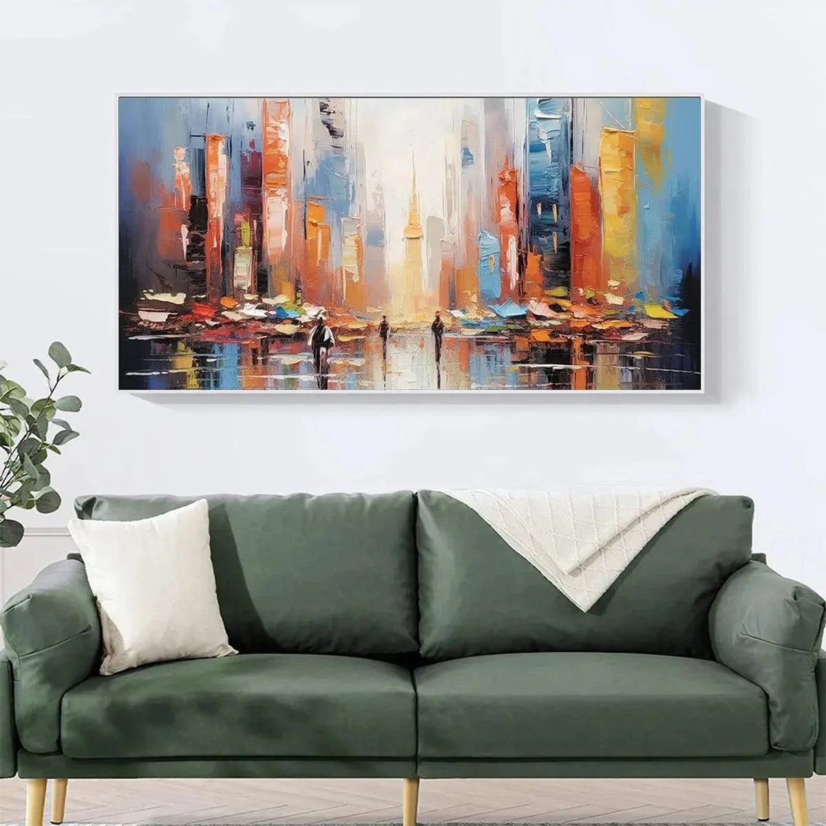 Colorful Abstract Cityscape | Modern Urban Wall Art #AA 079