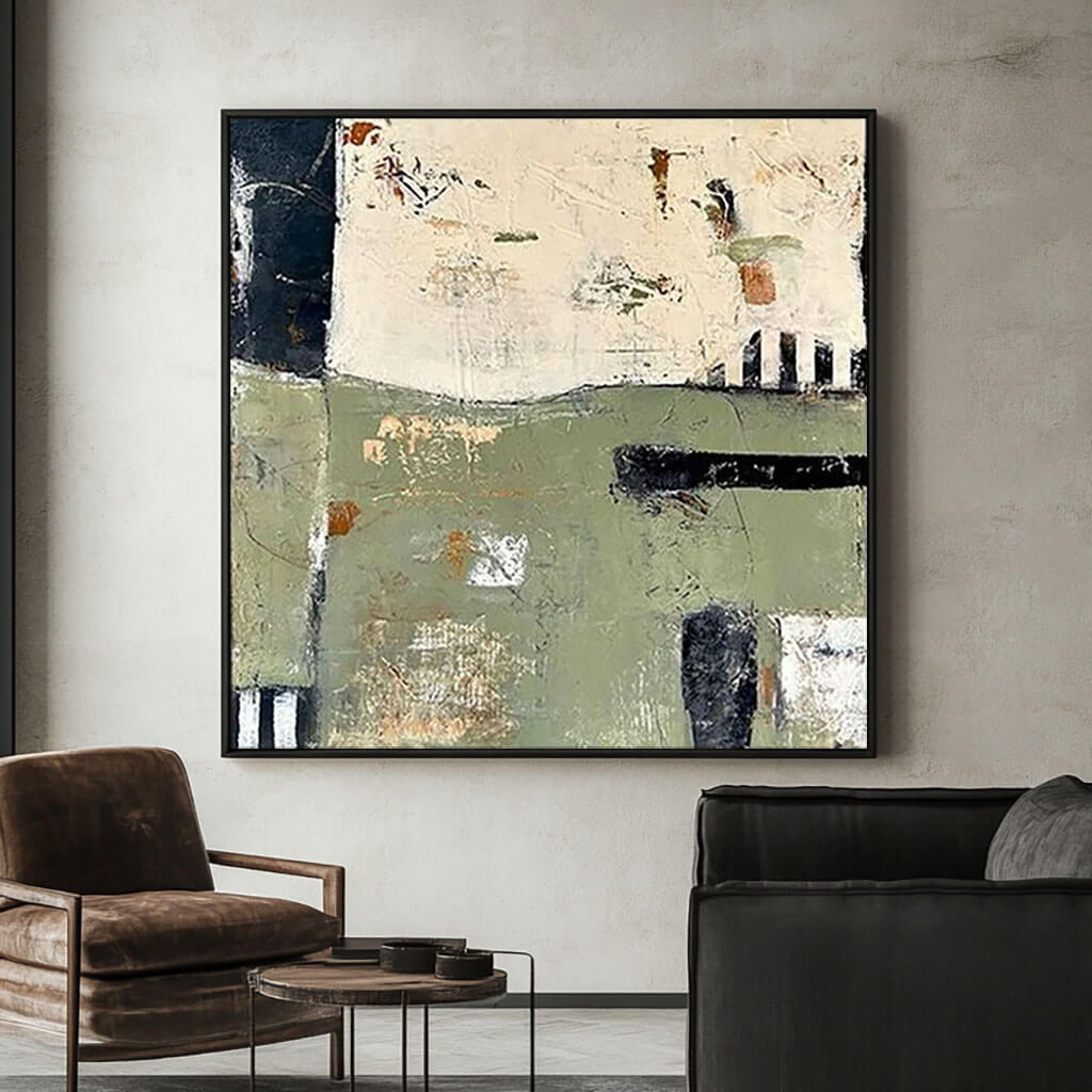 Hand-Painted Textured Abstract | Earth Tone Wall Art #AA 272