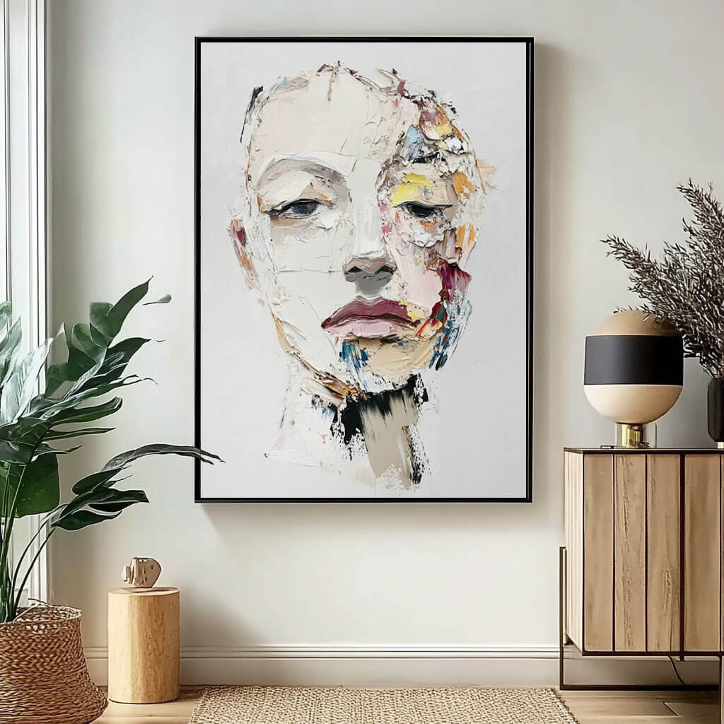 Modern Figurative Painting | Expressive Woman's Face Art #AA 267