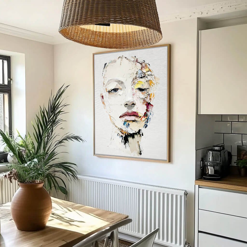 Modern Figurative Painting | Expressive Woman's Face Art #AA 267